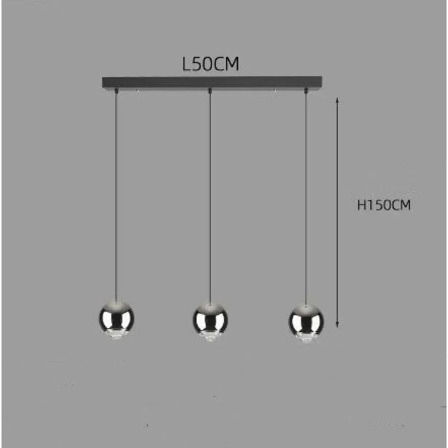 Ball Pendant Light for Living Room with Sleek Modern Design - Hanging Light