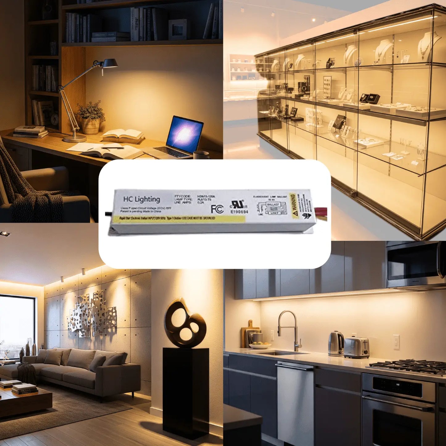 Ballast for Fluorescent Lights 8W or 13W F8T5 or F13T5| 120V Dimmable - Ballast