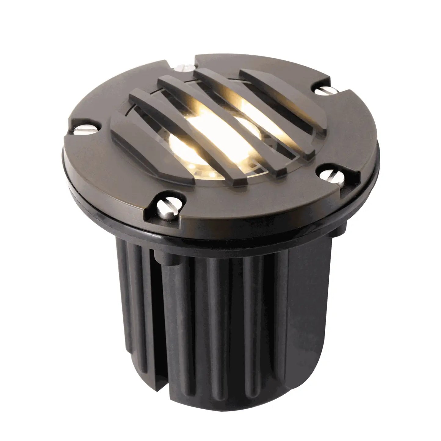 Brass Inground Lights for MR16 Bulbs with Brass and PVC Construction - Well Light