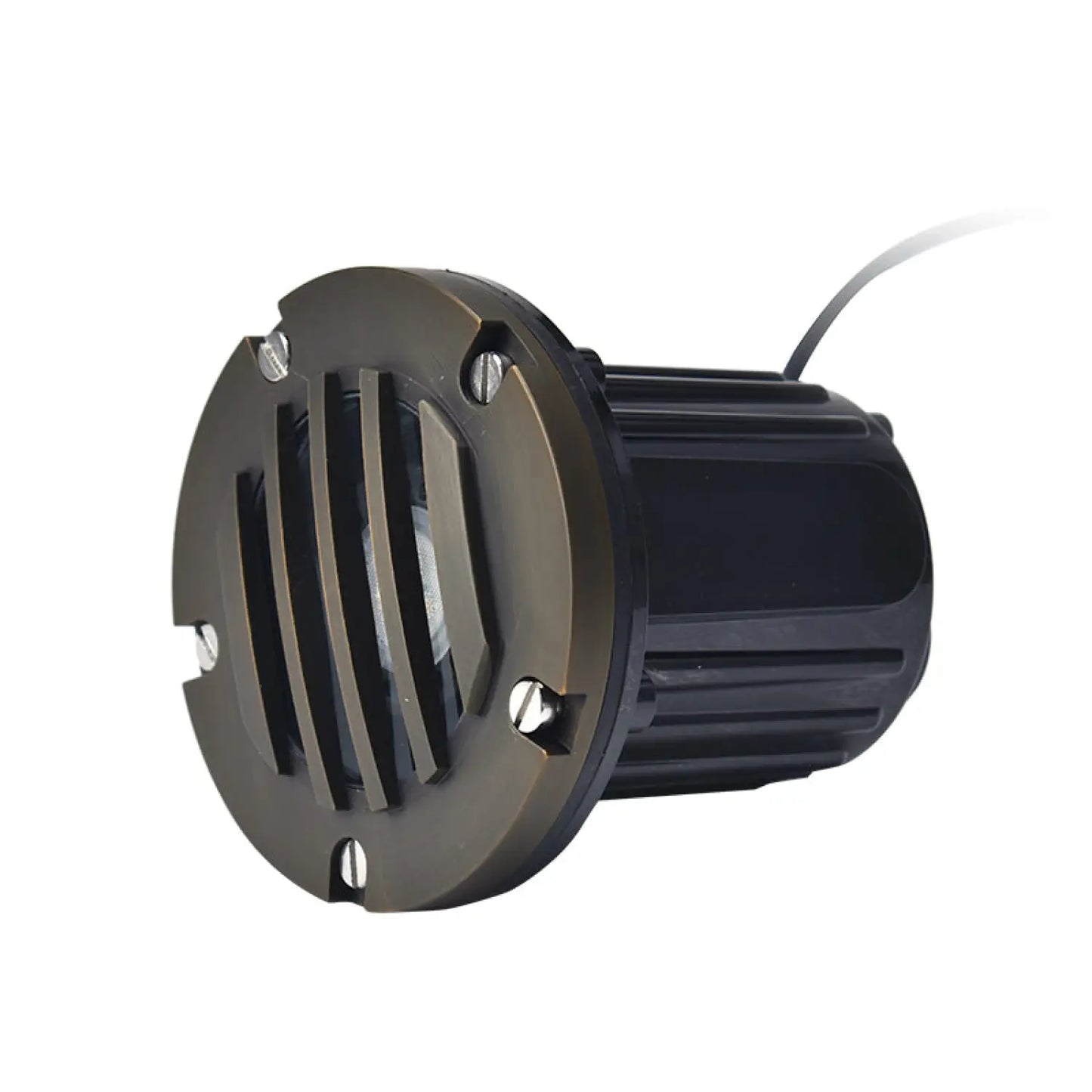 Grated Inground Lights for MR16 Bulbs with Brass and PVC Construction - Well Light