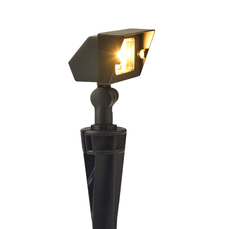 Brass Integrated Flood Light