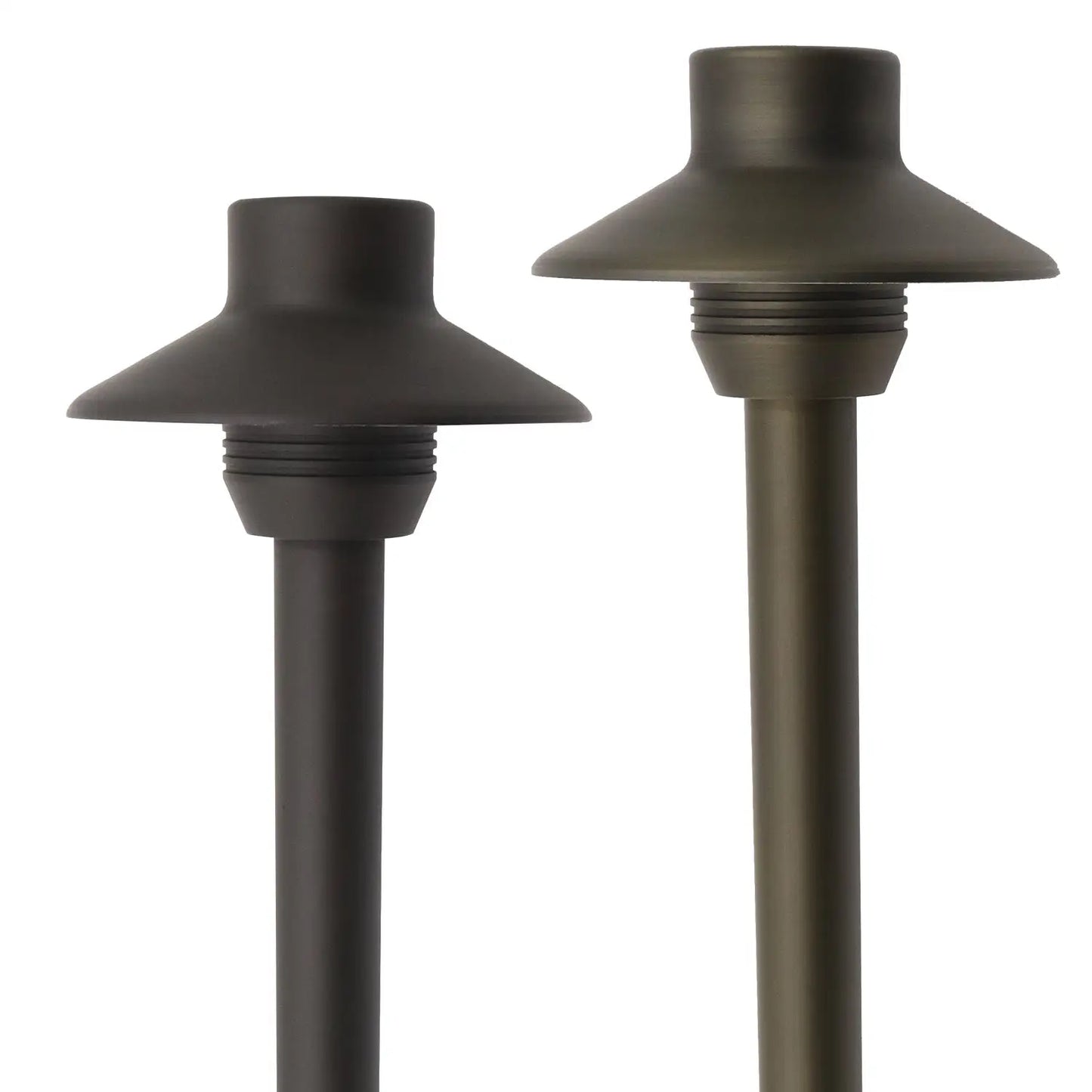 Brass LED Path Lights for Outdoor Landscape Illumination
