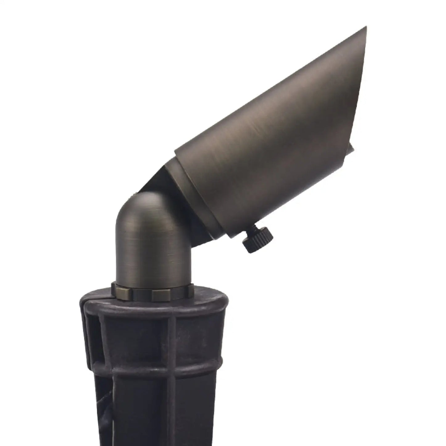 Brass Light Fixtures with Adjustable Shroud for MR8 Bulbs and 72 Inch Wire - Light Bronze - Spot Light Fixture