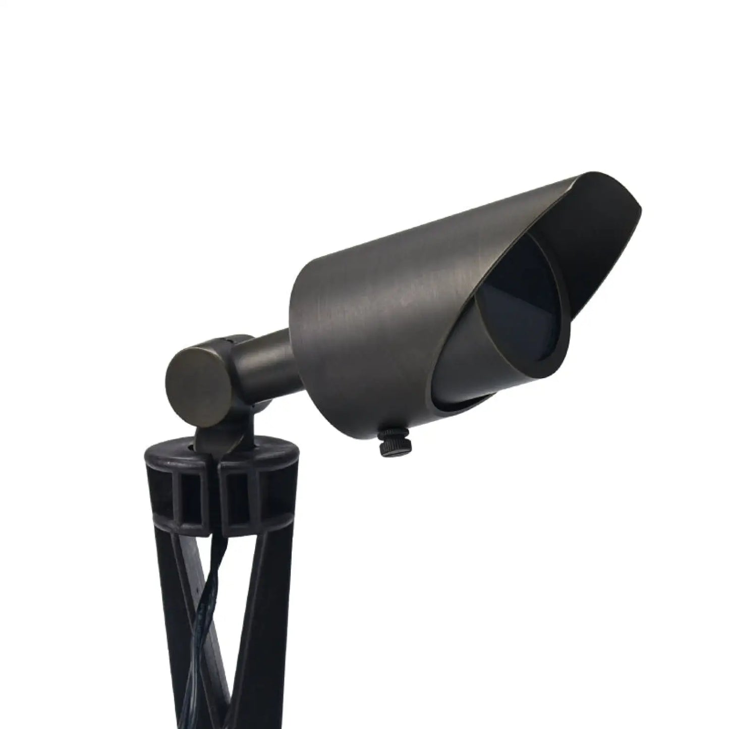Brass Standing Light with Antique Finish for MR16 Bulbs - Matte Black - Spot Light Fixture