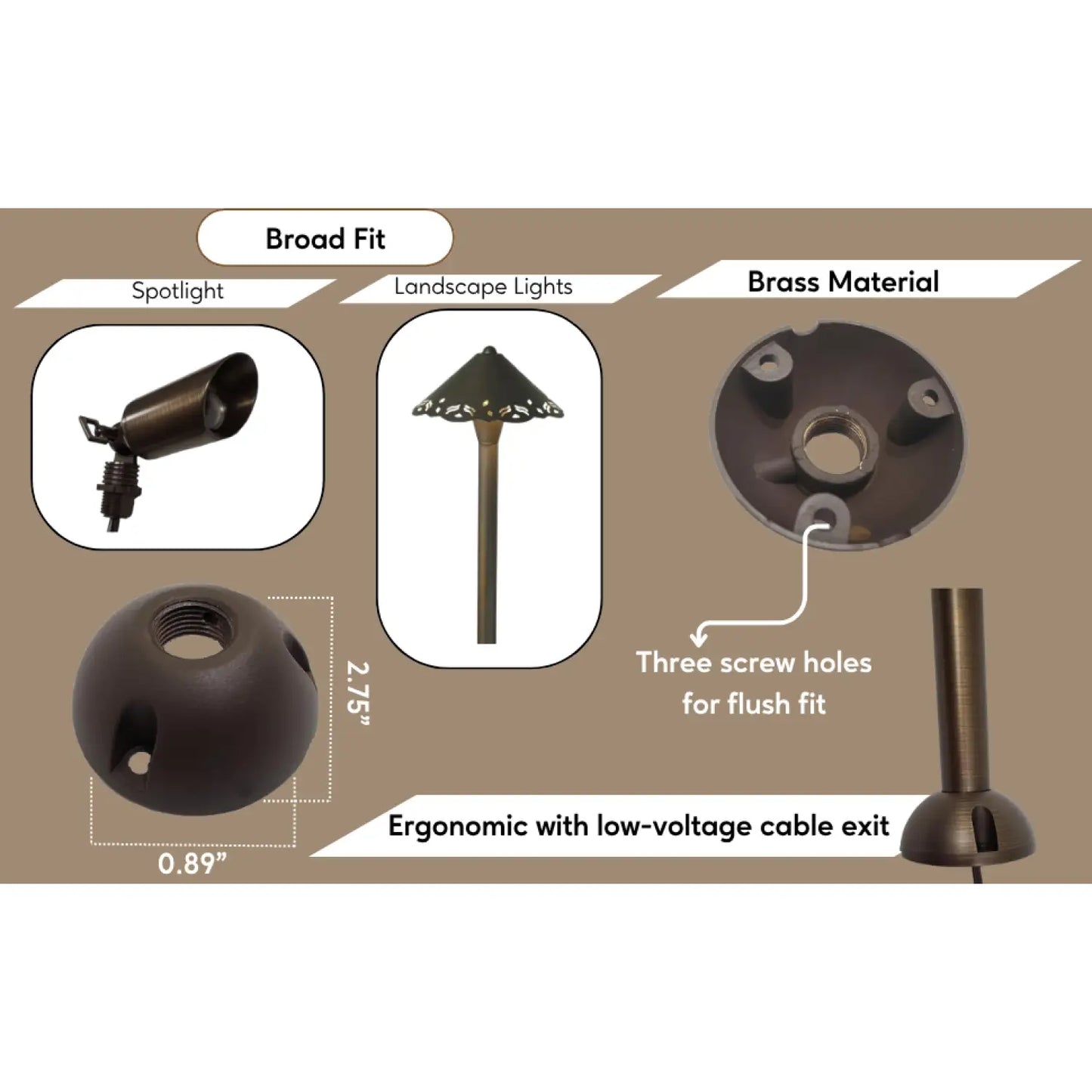 Brass Tree Mount Fixture for Durable and Versatile Lighting Applications - Light Fixture Mount