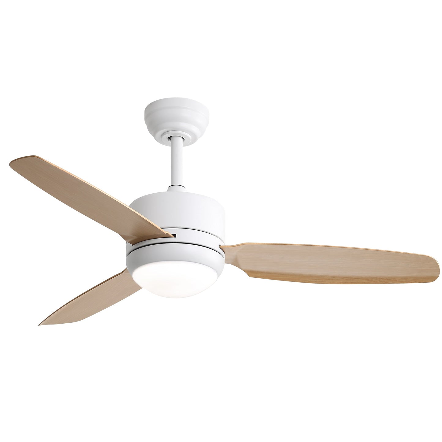 Ceiling Fans with Light with Reversible DC Motor and Adjustable Speed - White - Ceiling Fan