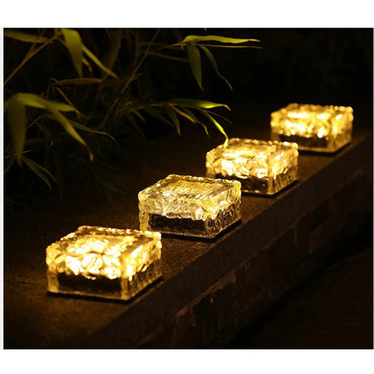 Charming Solar Outdoor Lights for Garden with Hanging & Waterproof Design - 2pcs solar large ice cube type - Solar Light