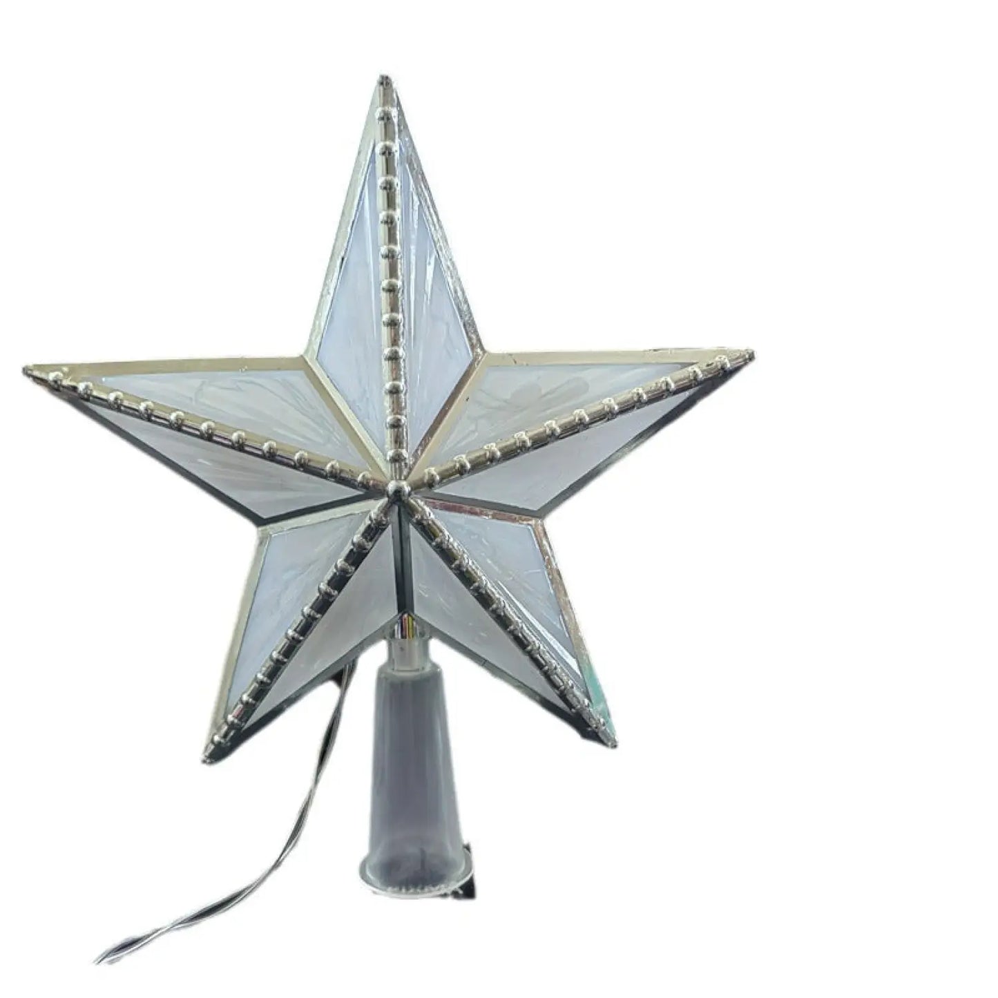 Classic Christmas Tree Top Star Light for Festive Decoration - Silvery - Christmas Light