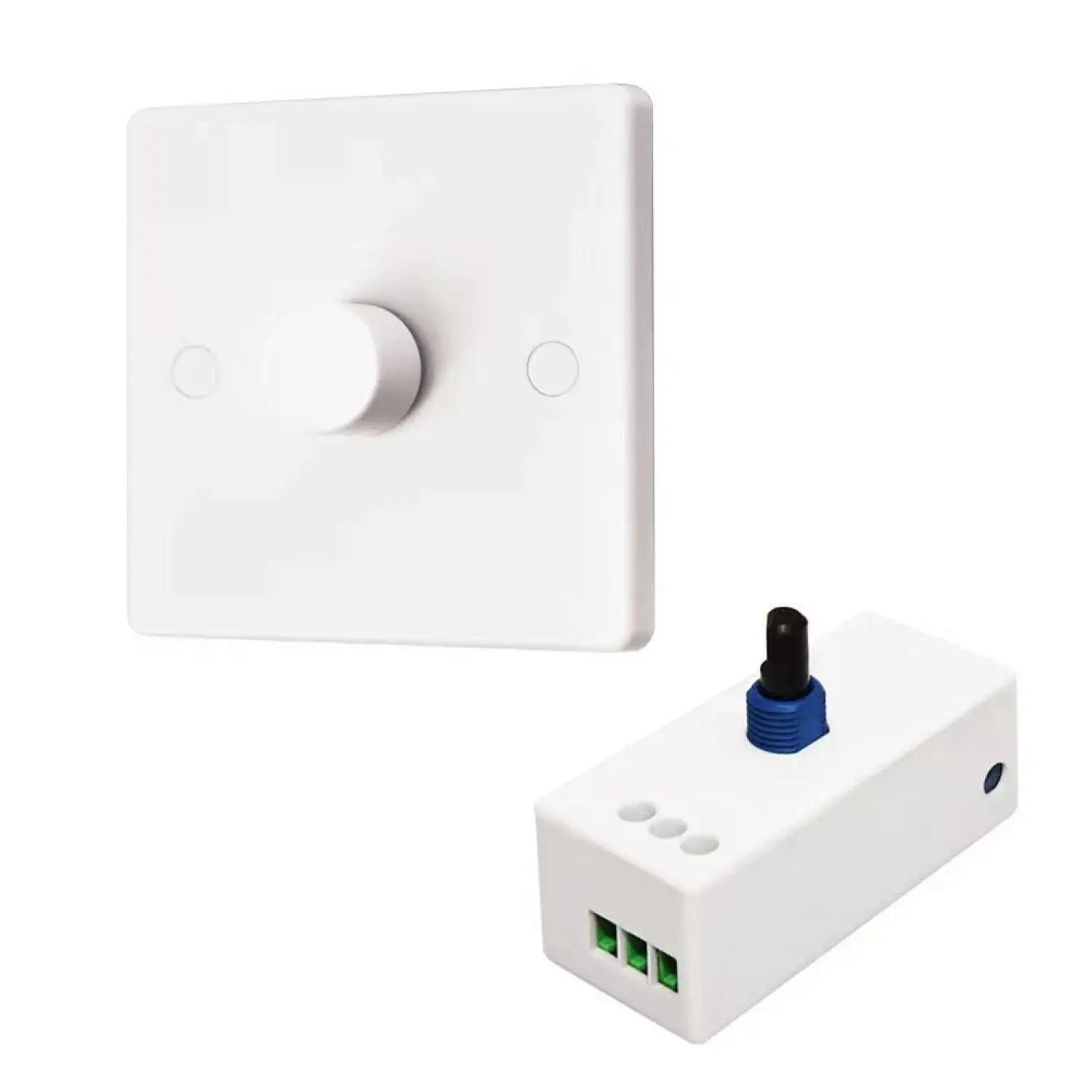 Compact Dimmer Switch for LED – Ideal for Yacht and RV Lighting - White / Concealed / 12to24 - Dimmer Switch