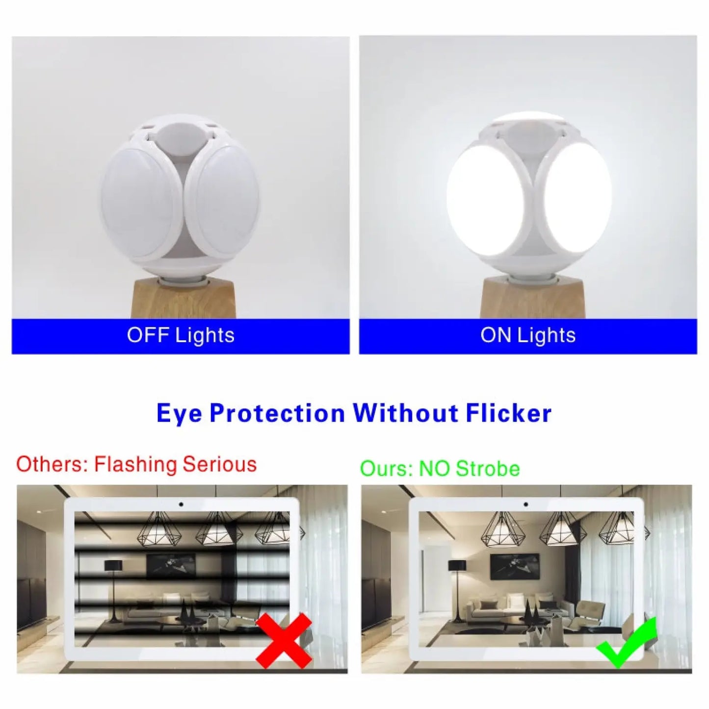 Compact Foldable Ball Light with Football Shape and LED Glow - 12V Hanging Light