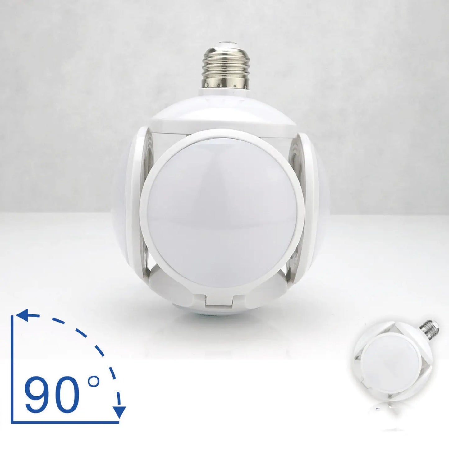 Compact Foldable Ball Light with Football Shape and LED Glow - 12V Hanging Light