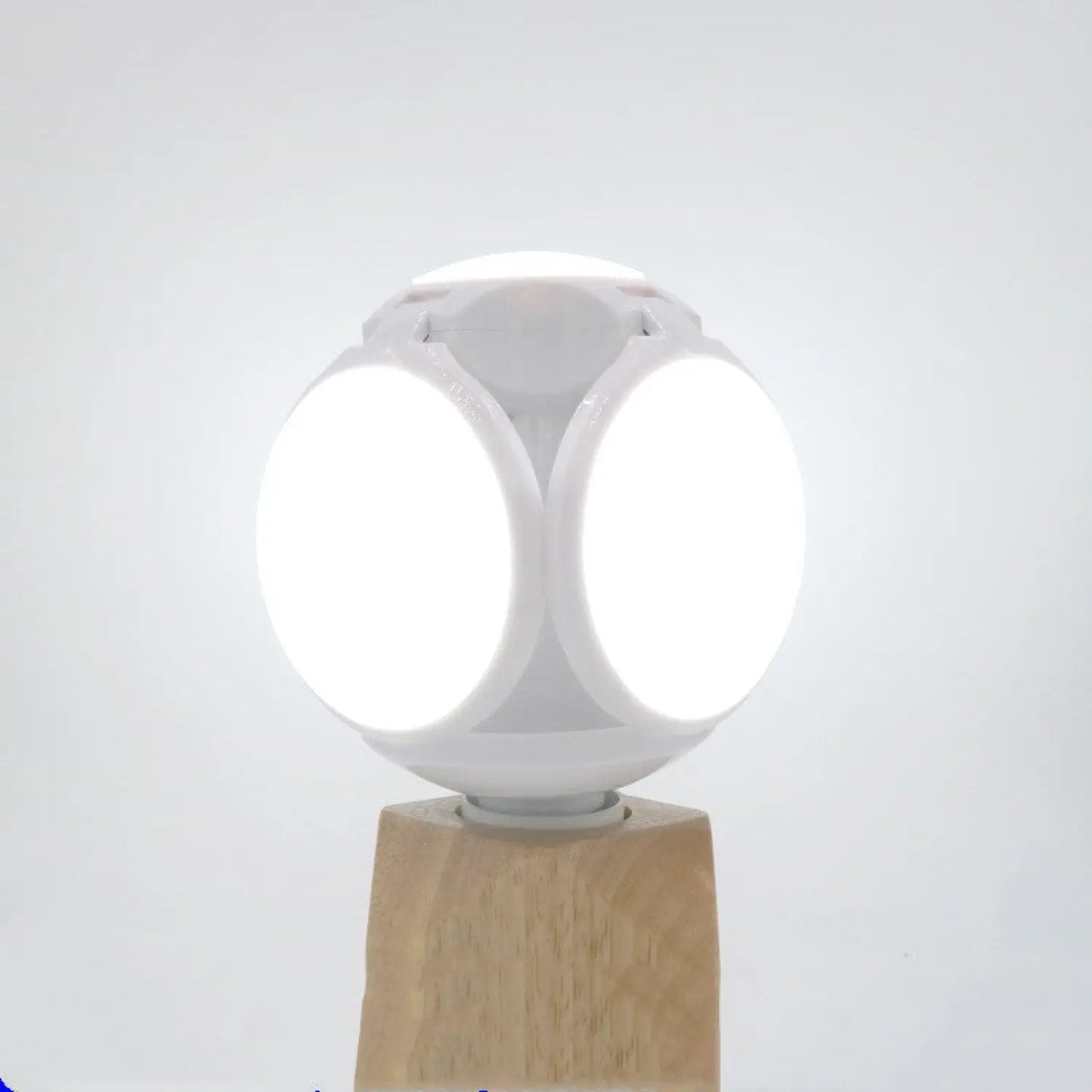 Compact Foldable Ball Light with Football Shape and LED Glow - Cold white / 6500K - 12V Hanging Light