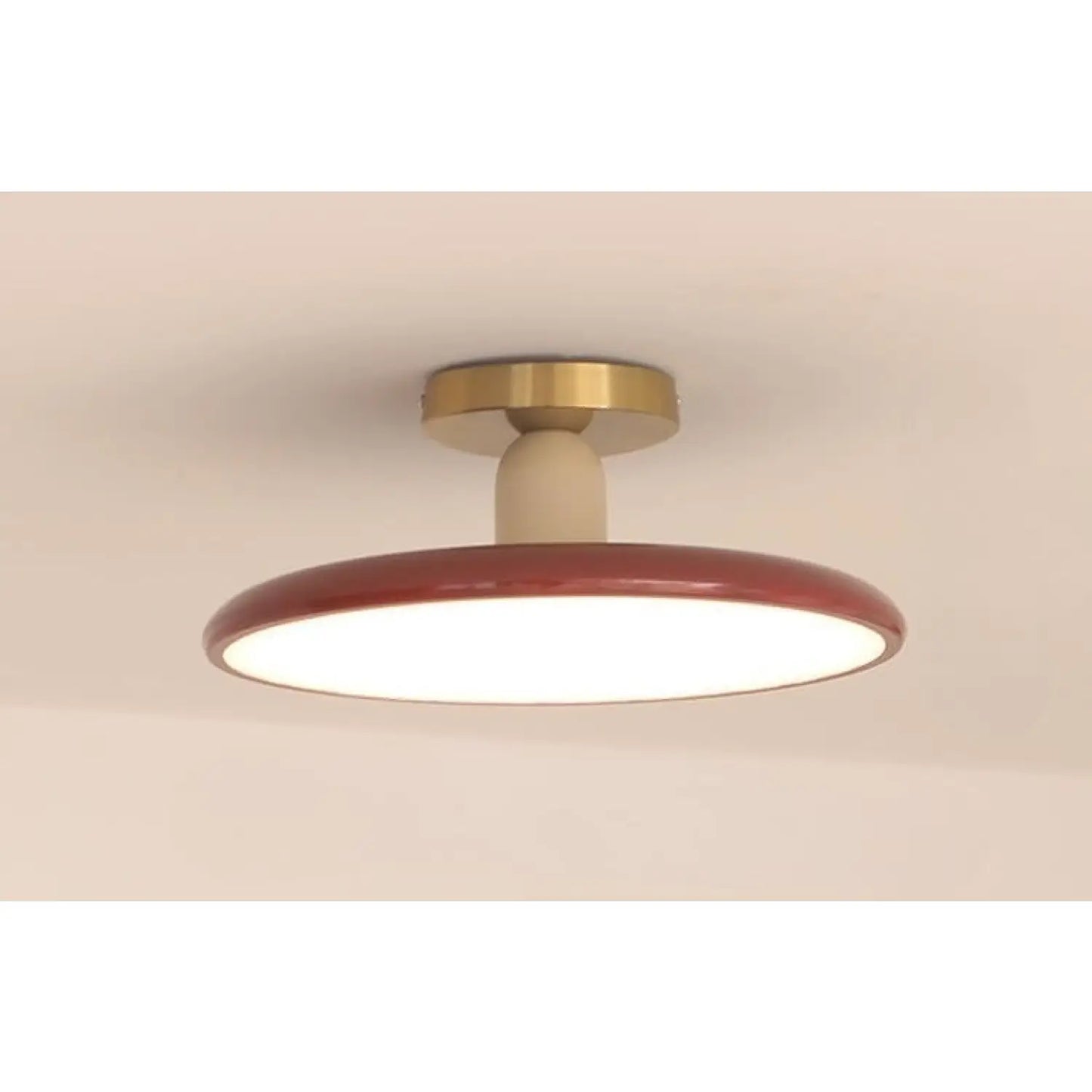 Cream Ceiling Light for Bedroom with Full Spectrum Lighting - 12V Hanging Light