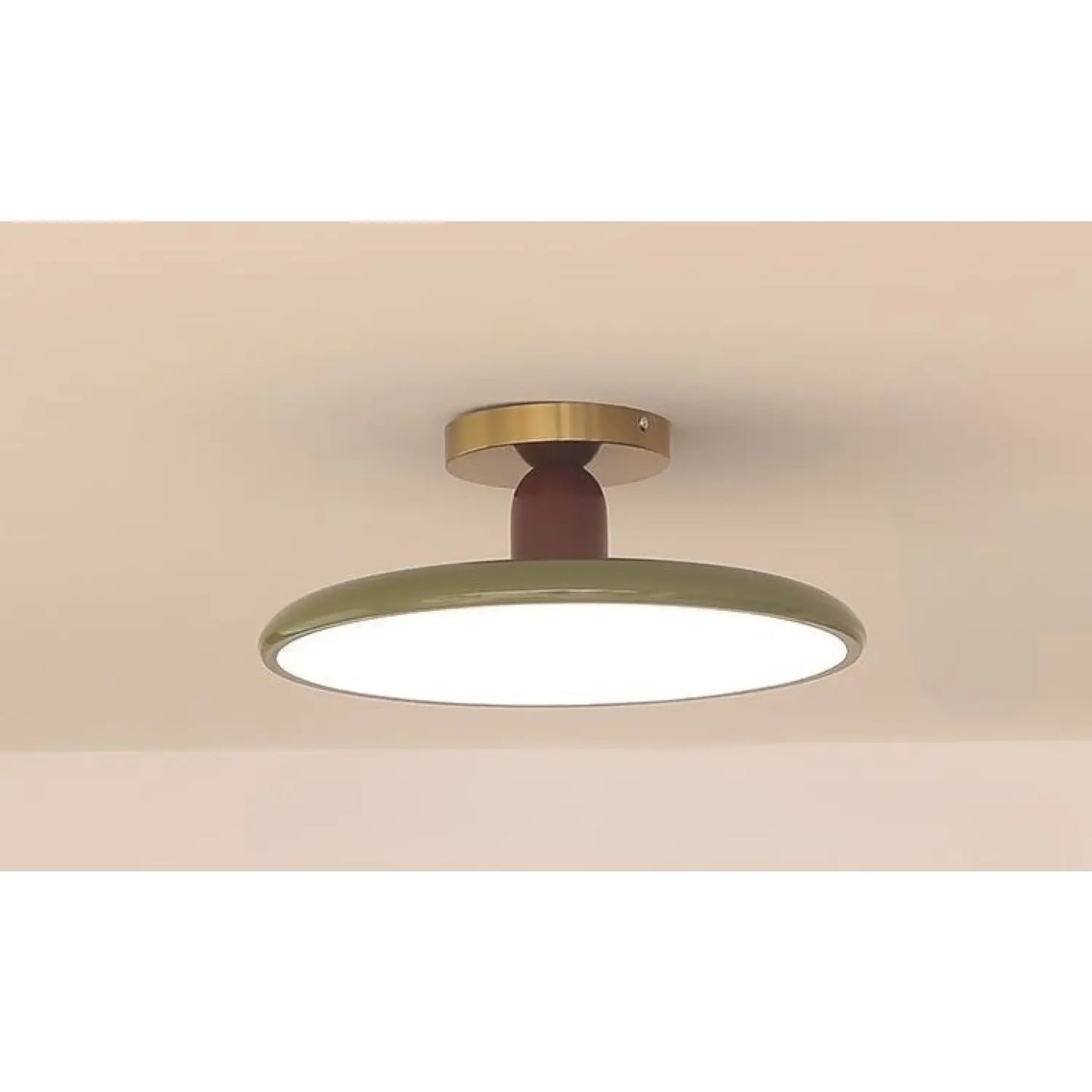 Cream Ceiling Light for Bedroom with Full Spectrum Lighting - Green 40m 3Color Light - 12V Hanging Light