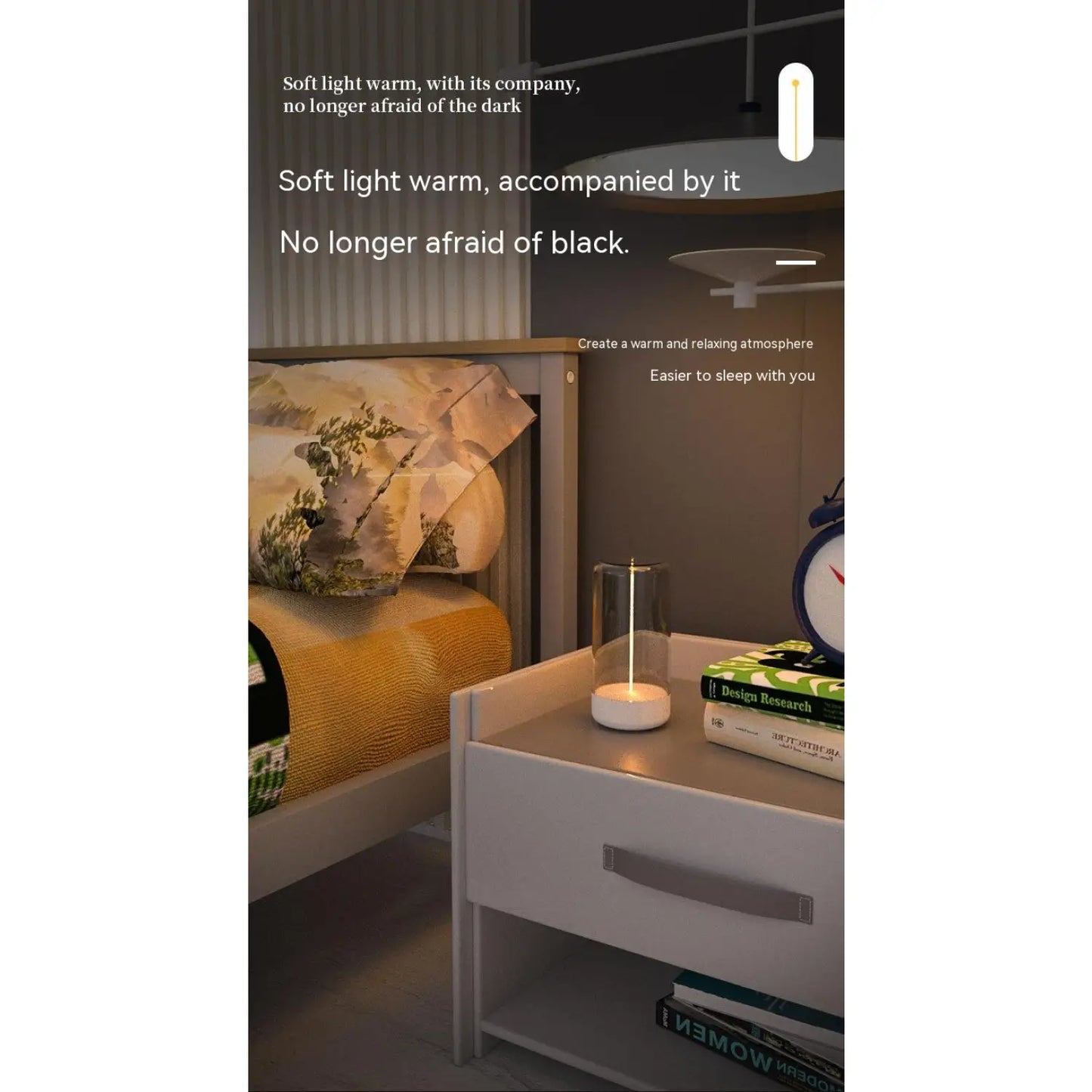 Creative Atmosphere Tent Light with LED Rechargeable Durable Feature - Light Fixture