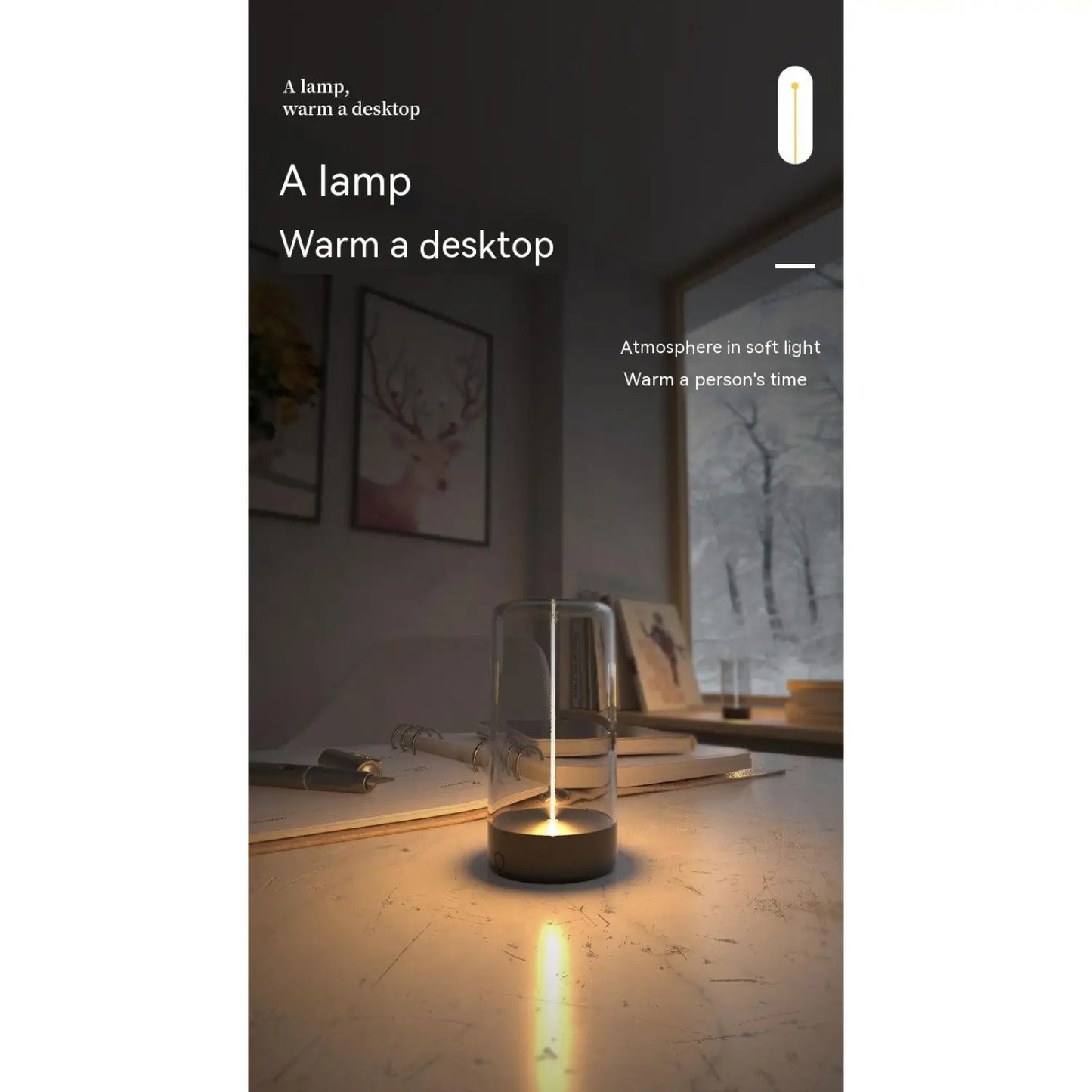 Creative Atmosphere Tent Light with LED Rechargeable Durable Feature - Light Fixture