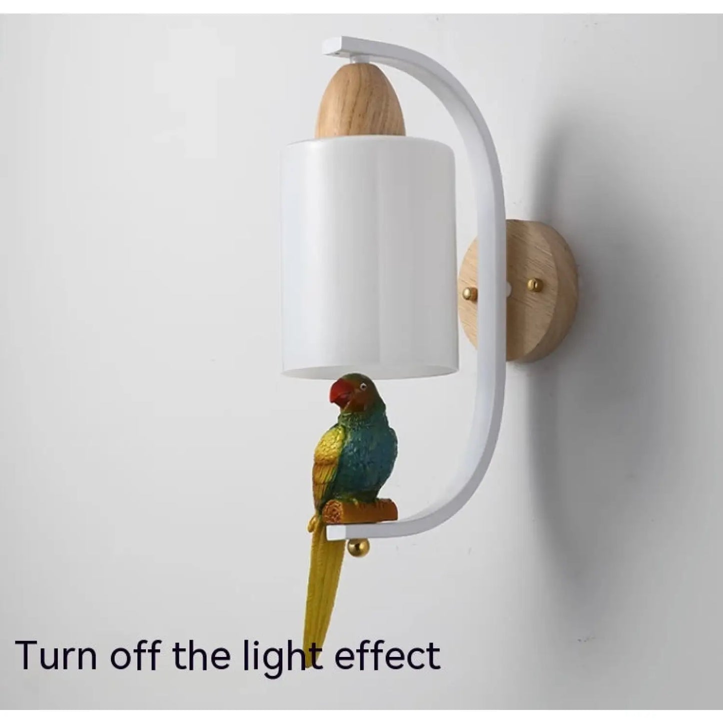 Creative Bird Lamp with Solid Wood Design for Aisle & Living Room - Wall Mount Fixture