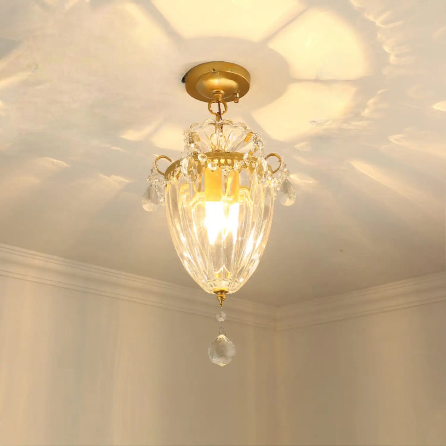 Crystal Chandelier Modern Design with Iron and Elegant Crystal Finish 6ceiling 1lamp holder / 7W three colors 12V