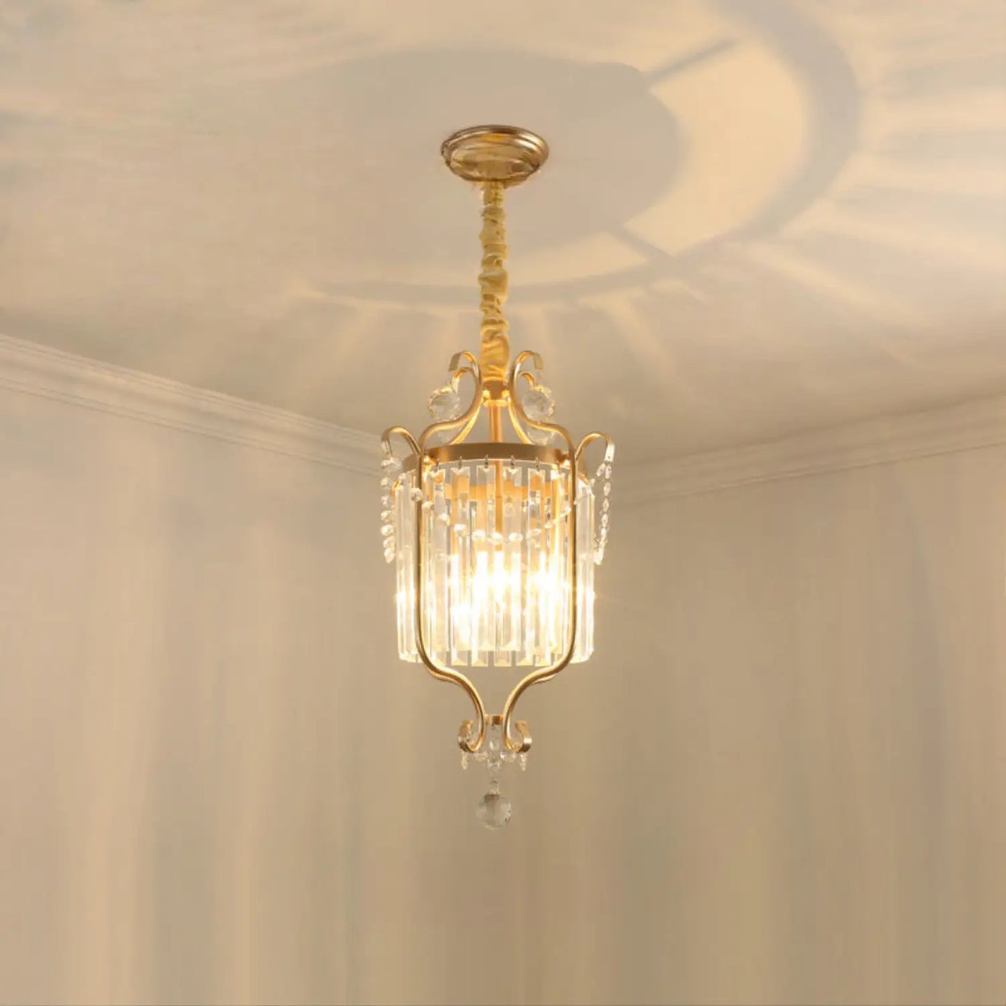 Crystal Chandelier Modern Design with Iron and Elegant Crystal Finish 1chandelier 1lamp holder / 7W three colors 12V