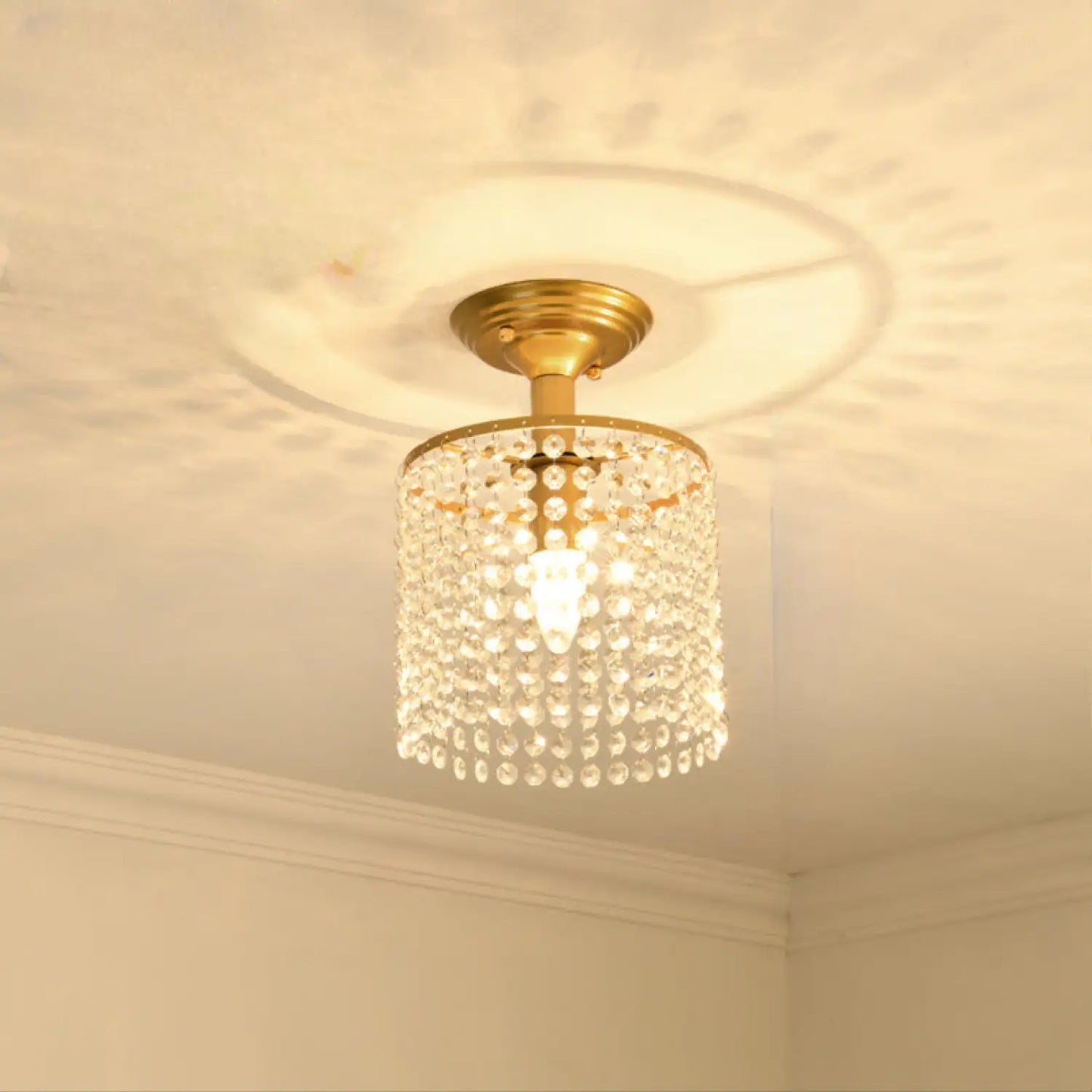 Crystal Chandelier Modern Design with Iron and Elegant Crystal Finish 3ceiling 1lamp holder / 7W three colors 12V