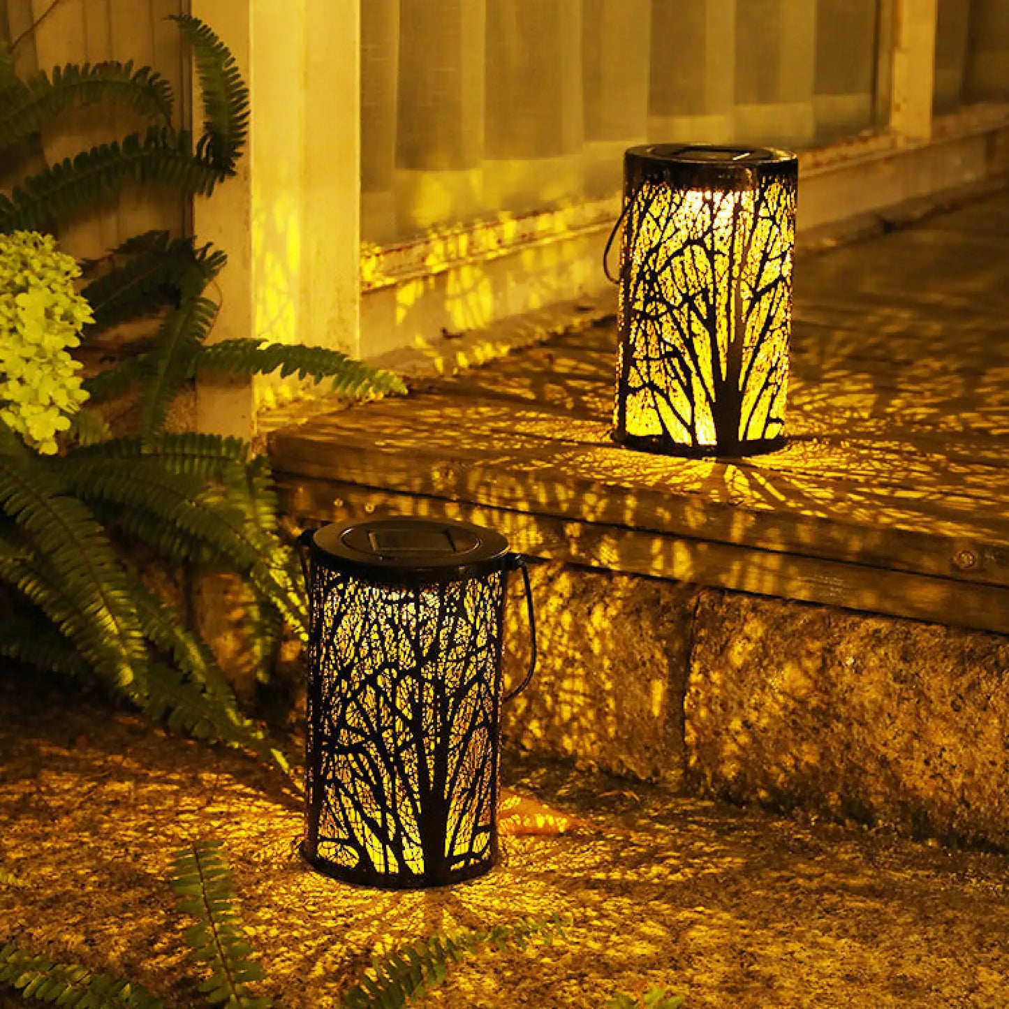 Decorative Outdoor Lamp for Patio with Projection Lighting - 12V Hanging Light