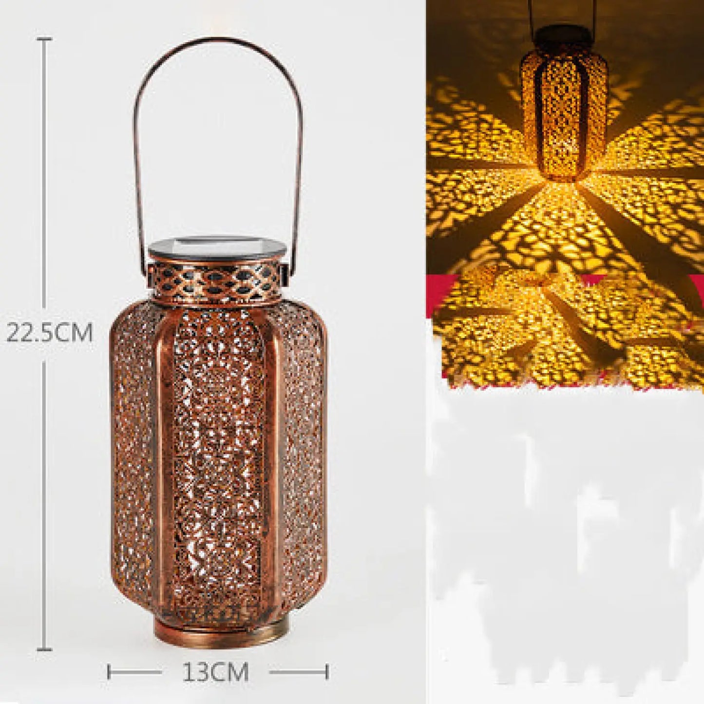 Decorative Outdoor Lamp for Patio with Projection Lighting - 12V Hanging Light