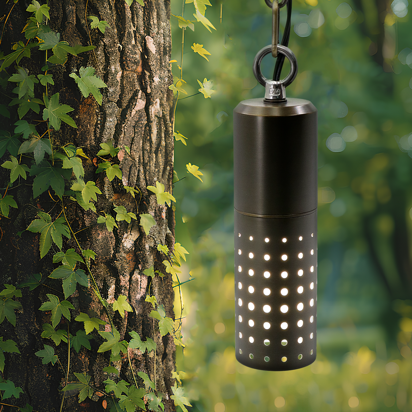Die-Cast Brass Hollowed Out Hanging Light Modern with 1 Meter Chain - Hanging Light