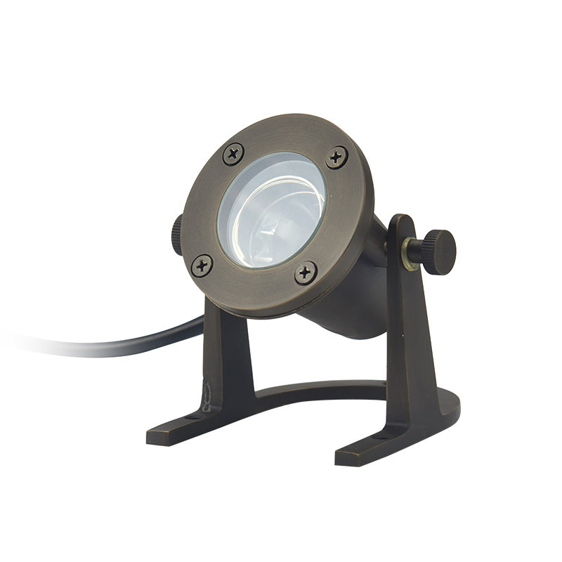Die Cast Brass Underwater Light with MR16 and 72 Inch Wire - Underwater Light Fixture