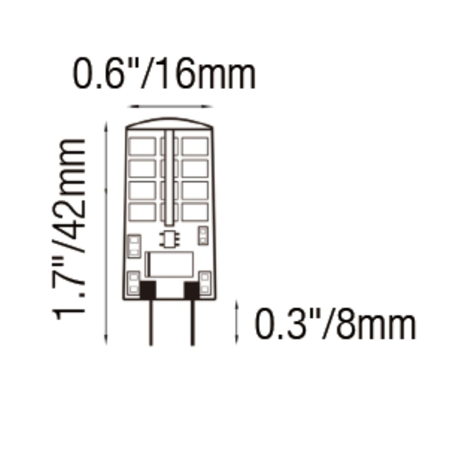 3W 4000K 12V Silicone G4 Bulb Replacing 40W Halogen Bulb