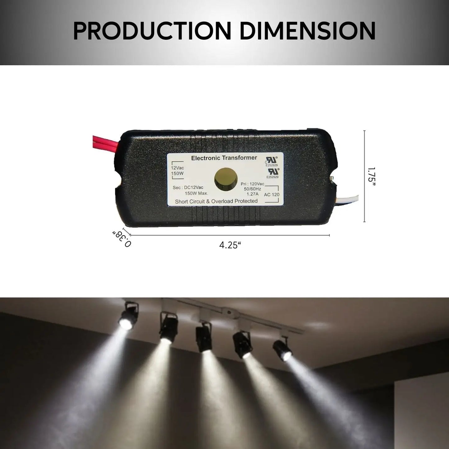 Dimmable 150W Halogen Lamp Transformer with Auto Restart - New - Halogen Transformer