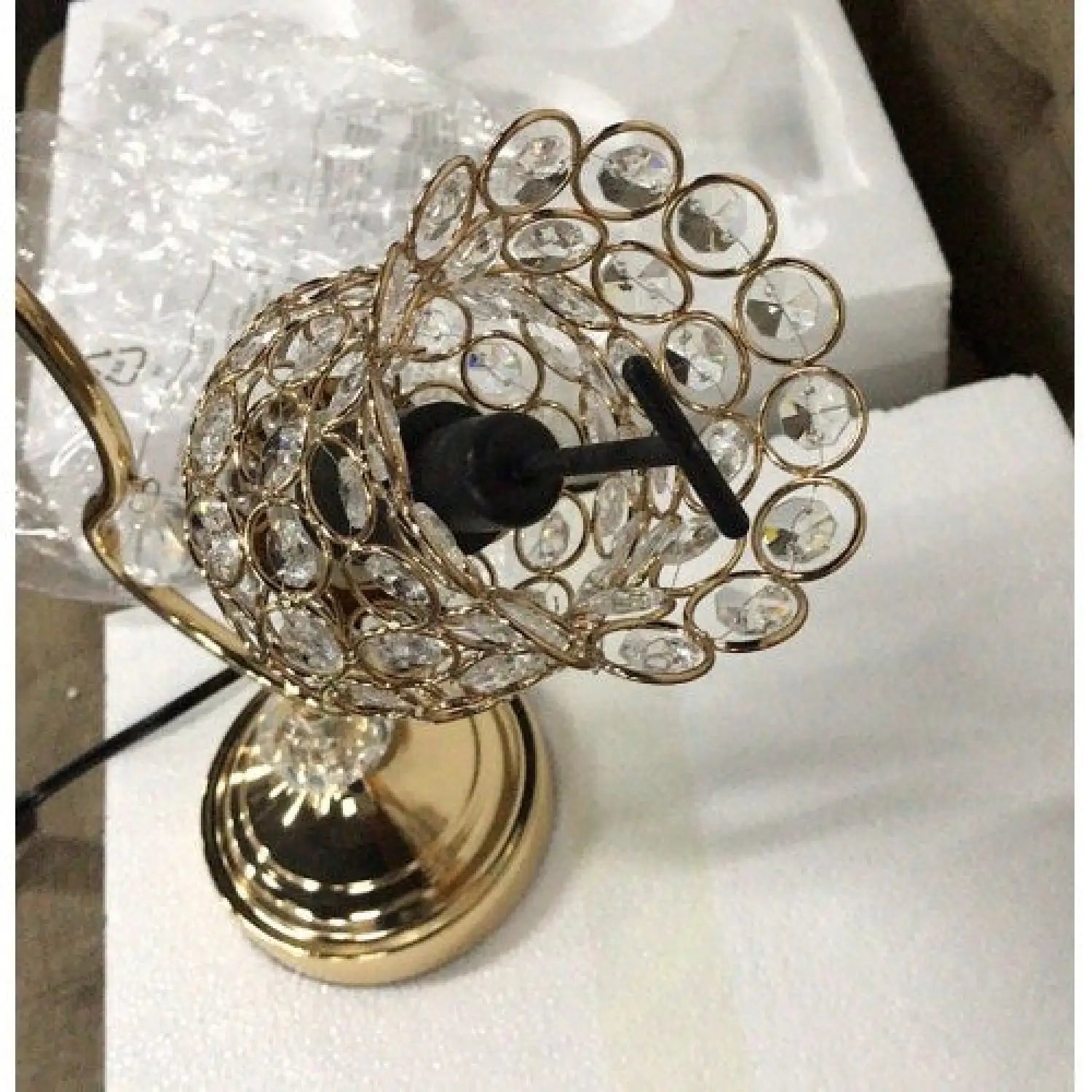 Dual Flower Design Table Lamp for Reading and Home Style - Rose Gold - Table Lamp