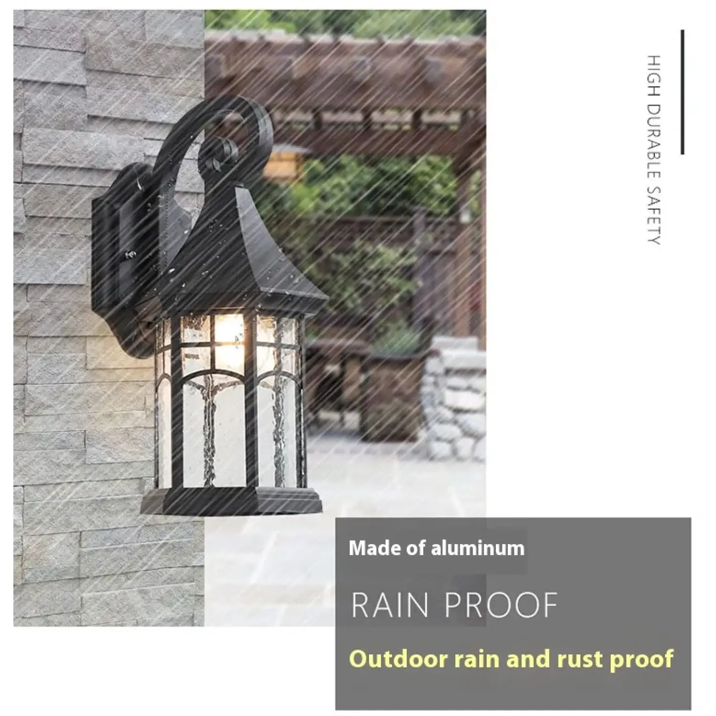 Elegant Sand Black Wall Lamp Decorative with LED and Bubble Glass Finish Sand Black 12V Hanging Light