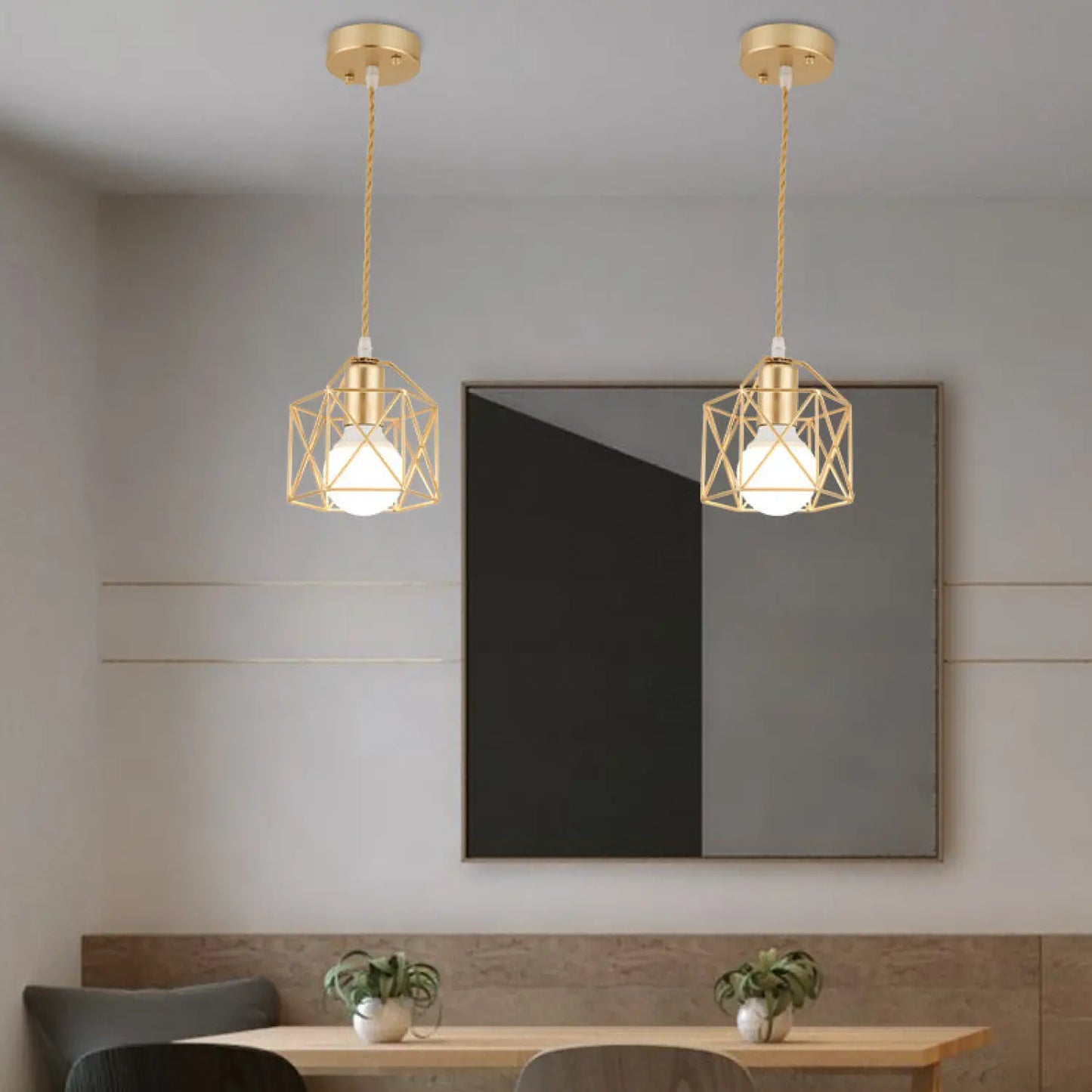 Elegant Wrought Iron Lanterns - Hanging Light For Living Room - Hanging Light