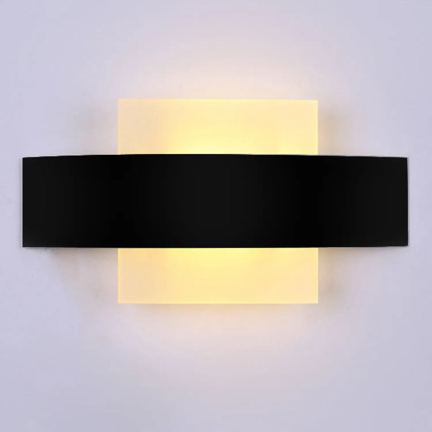 Energy Efficient LED Lights for Wall in Corridors and Aisles - Black warm white / square - 12V Hanging Light