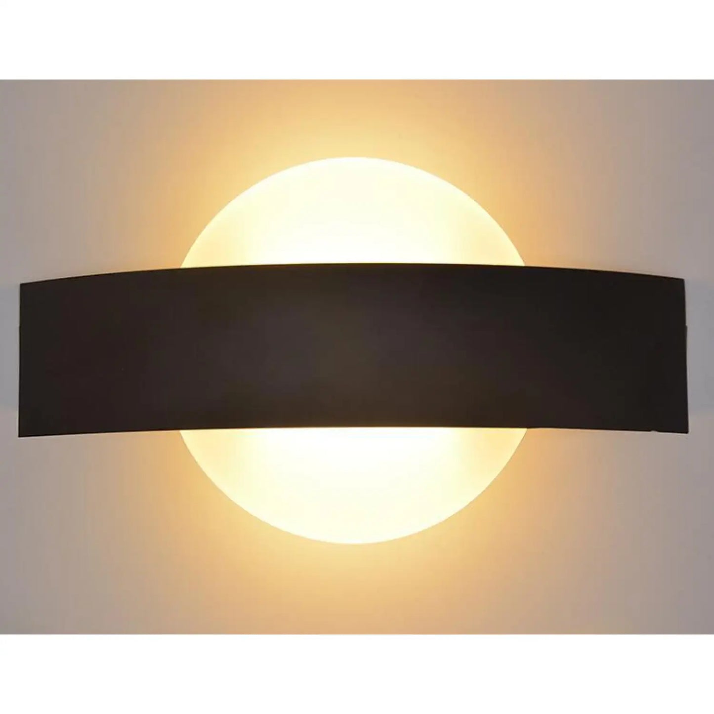 Energy Efficient LED Lights for Wall in Corridors and Aisles - Black warm white / Round shape - 12V Hanging Light
