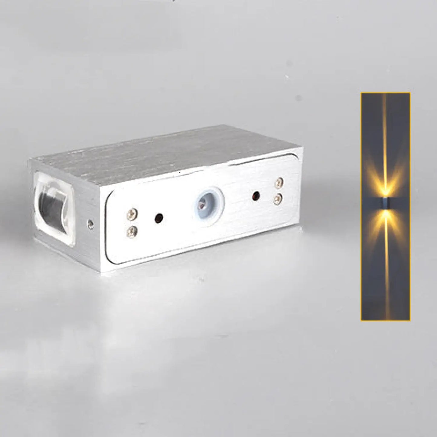 Exterior Light for Home with Stylish Outdoor Wall Lamp Fixture - White / Yellow light / 6W - 12V Hanging Light