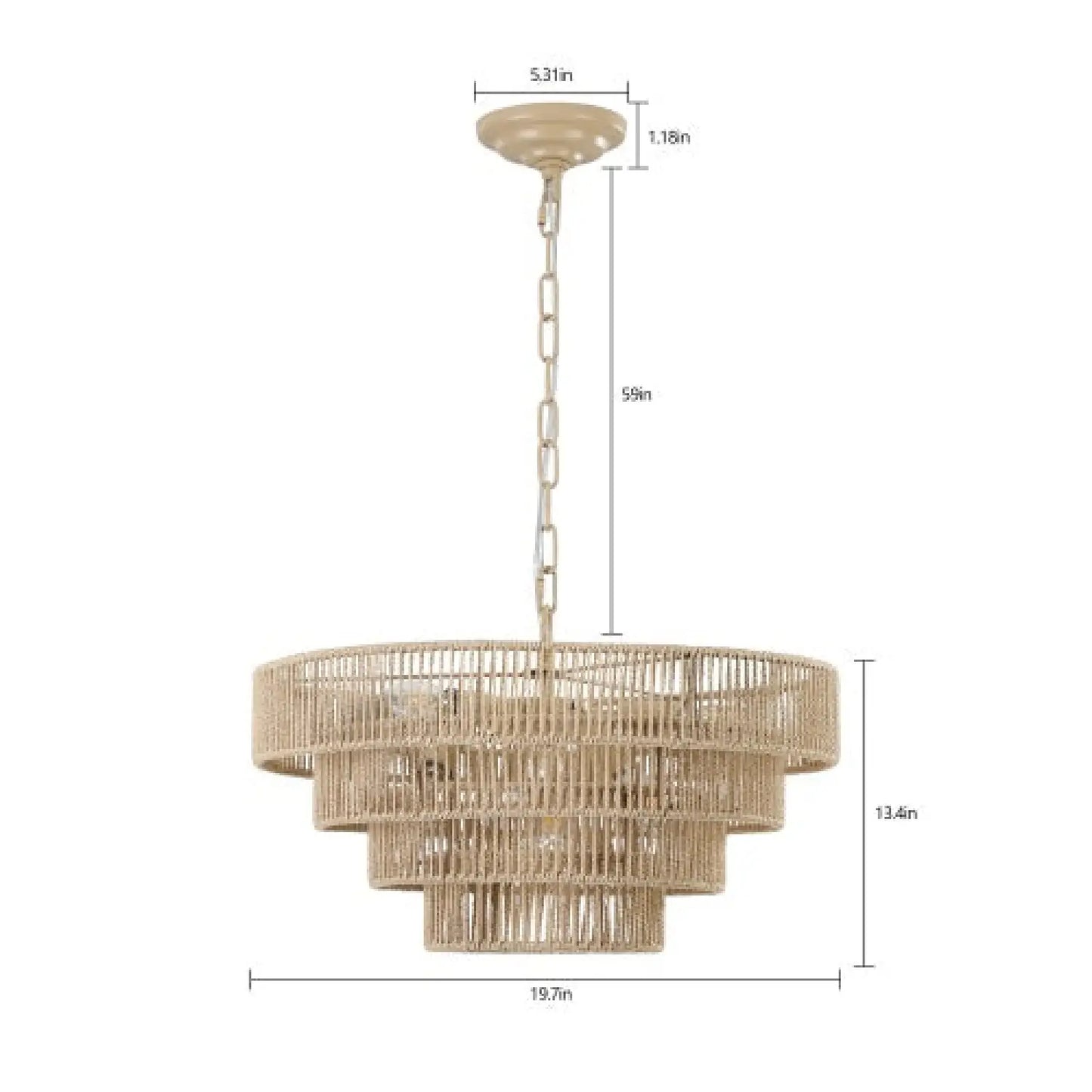 Bohemian Woven Chandelier Unavailable Platform Temu Wood 12V Hanging Light
