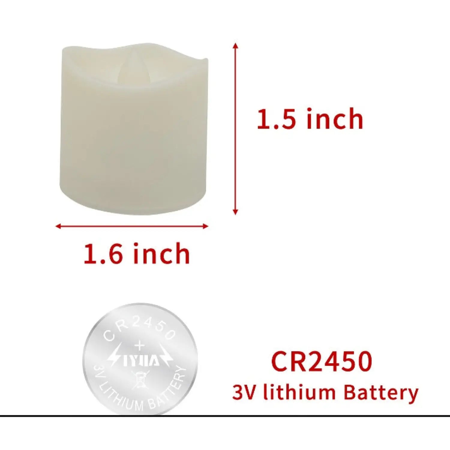 Flameless LED Candle Light – Warm White Timed Light with Flashing Mode - LED bulb