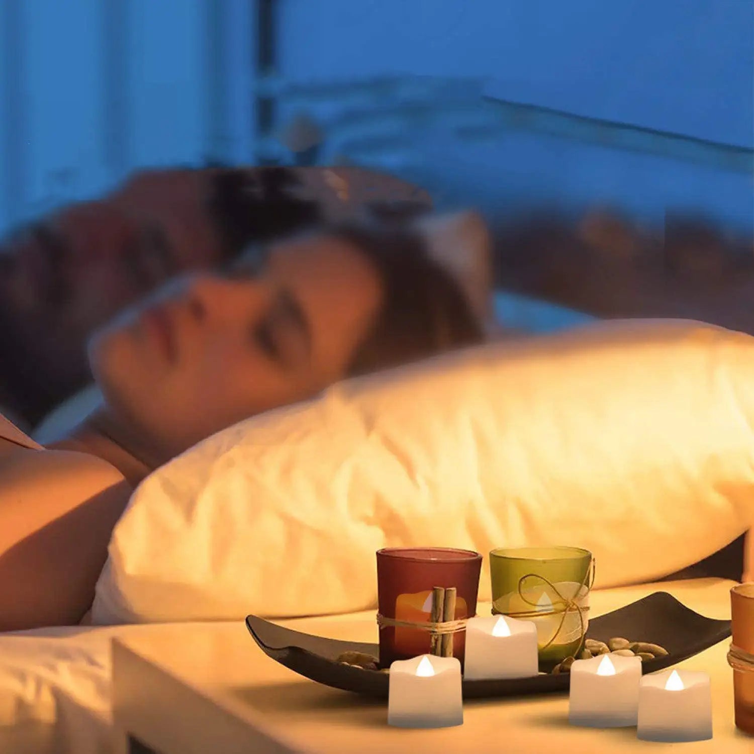 Flameless LED Candle Light – Warm White Timed Light with Flashing Mode - LED bulb