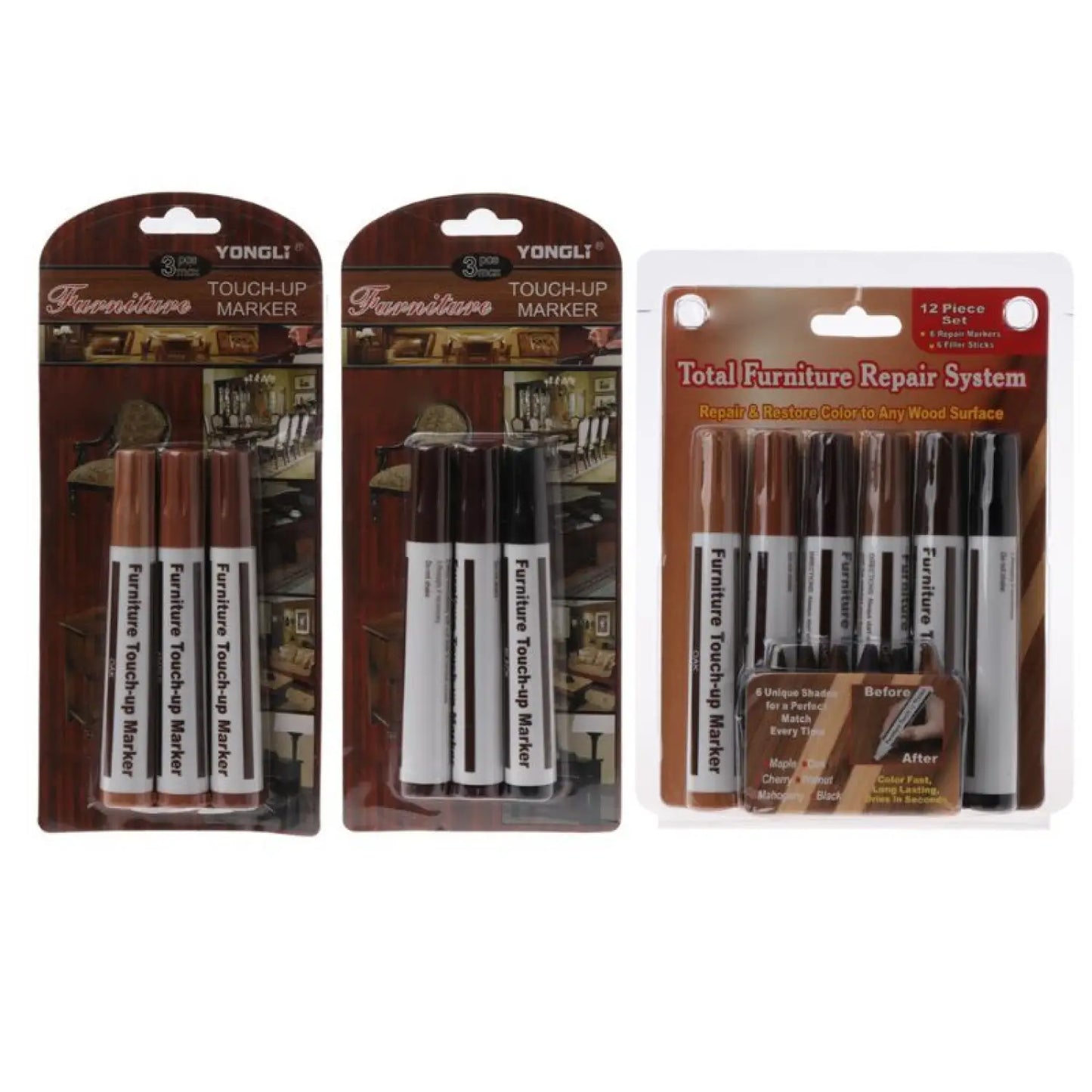 Furniture Pen for Repairing Scratches and Touch Ups on Wood Surfaces
