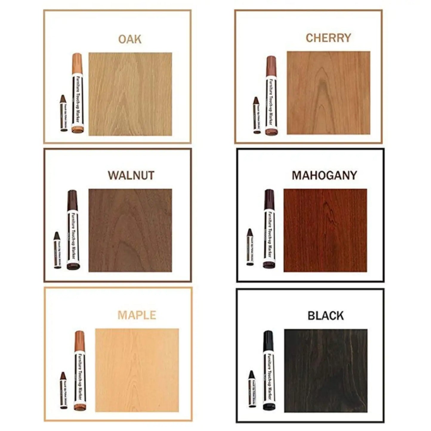 Furniture Pen for Repairing Scratches and Touch Ups on Wood Surfaces