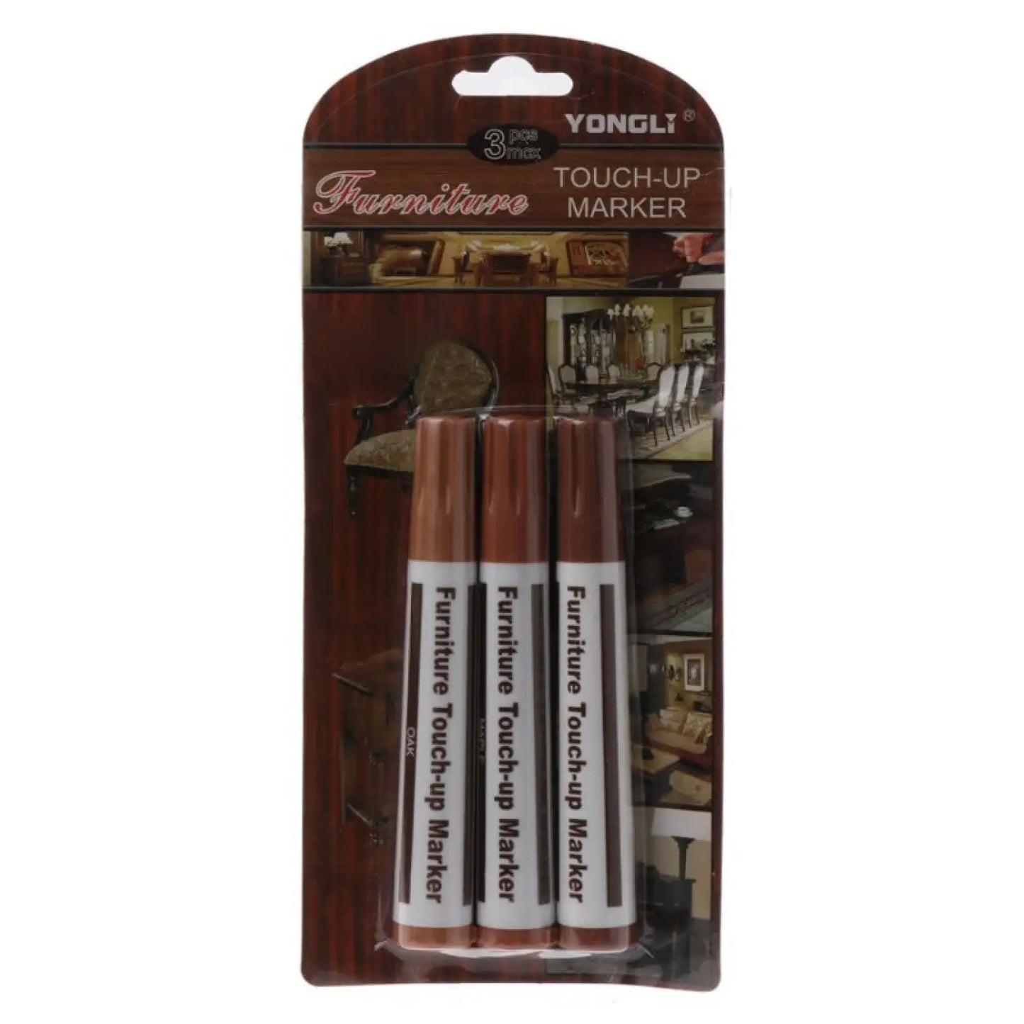 Furniture Pen for Repairing Scratches and Touch Ups on Wood Surfaces - Light