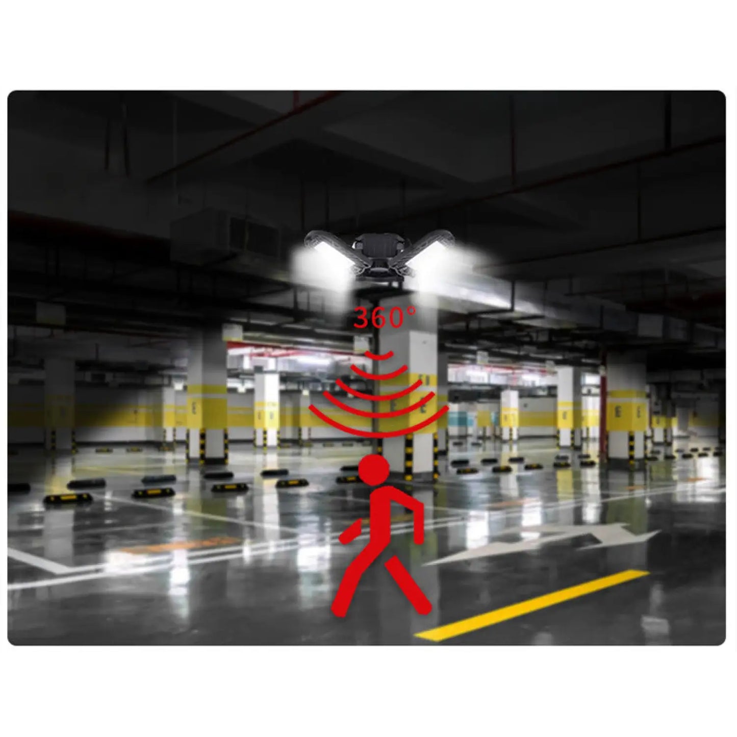 General Deformable Lamp Garage Light Radar Warehouse Industrial Lamp Home Lighting High Intensity - 12V Hanging Light
