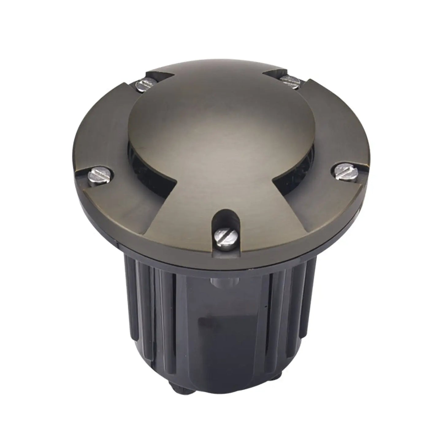 Ground Light with PVC Housing Brass Top & Two-Direction Turret - Well Light