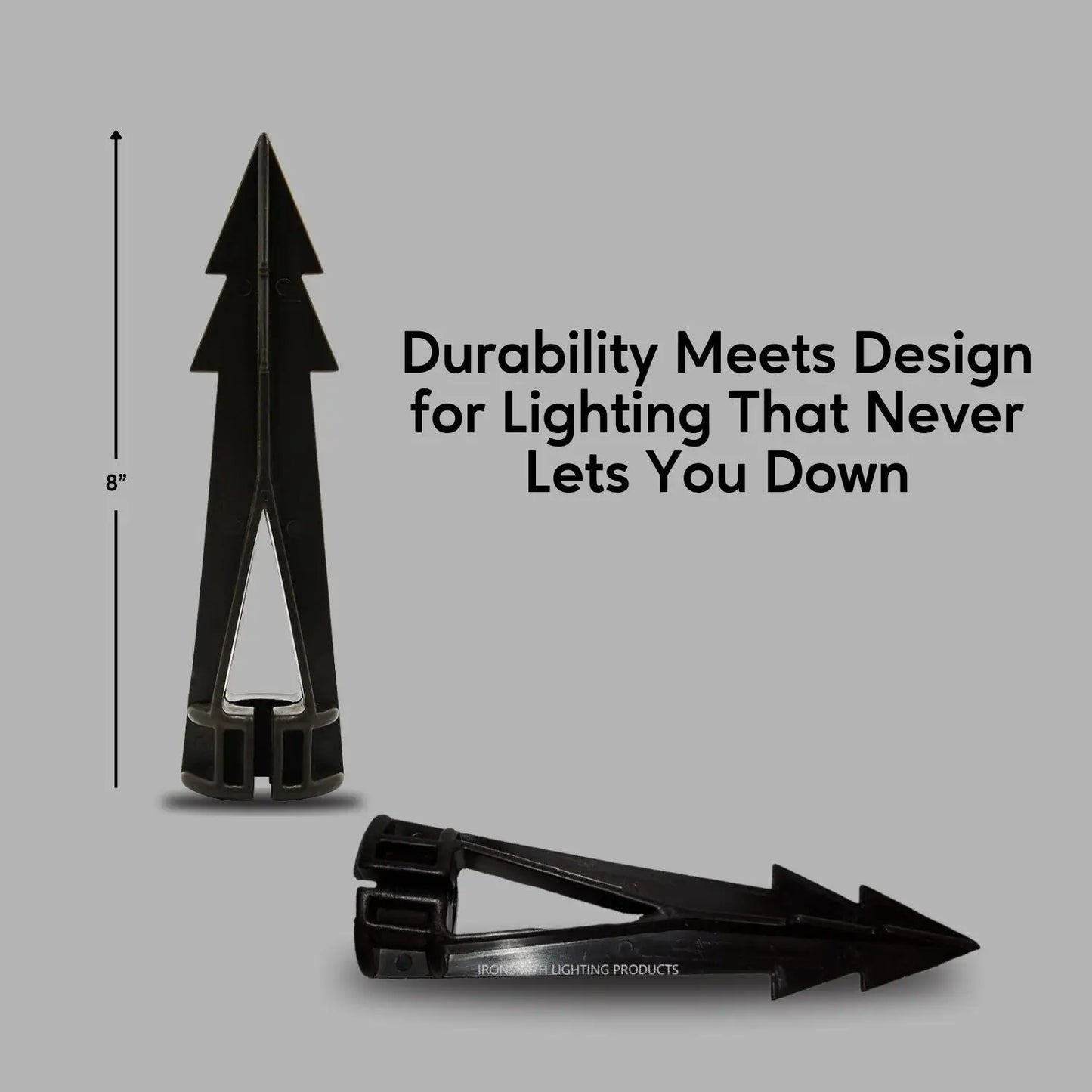 Ground Spikes - 8-Inch In-Ground Stake 1/2’’ NPT Thread - Spike Mount