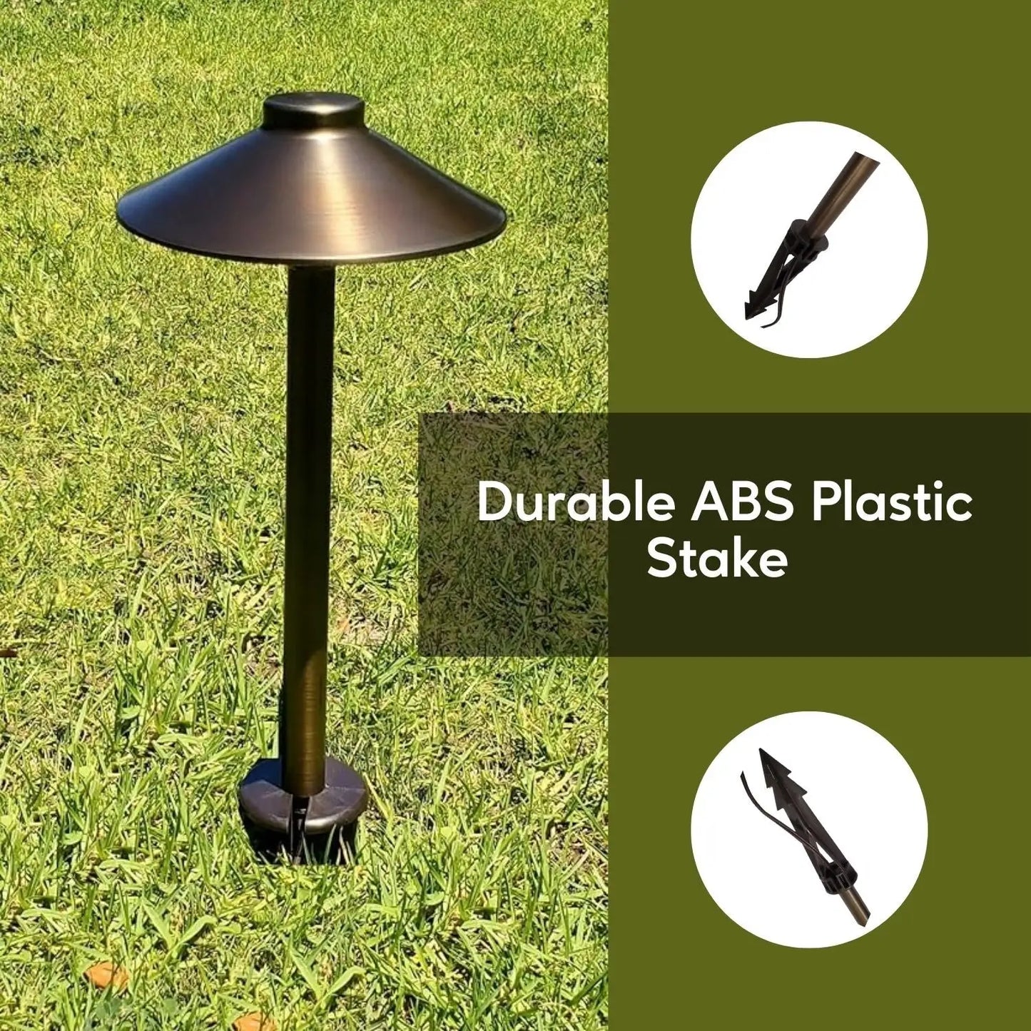 Ground Spikes - 8-Inch In-Ground Stake 1/2’’ NPT Thread - Spike Mount