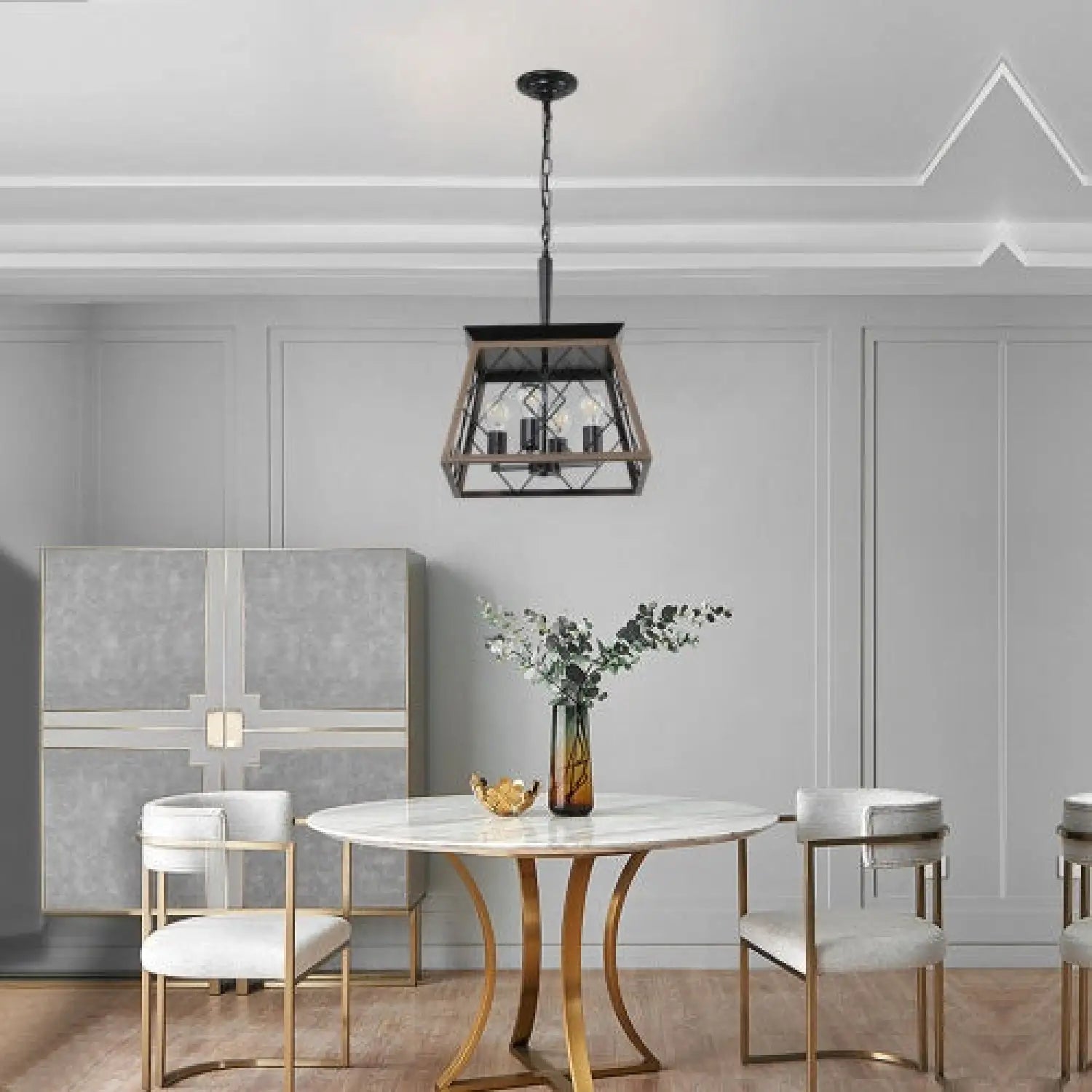 Hanging Lights for Kitchen Island in Rustic Iron Finish - Black - Hanging Light
