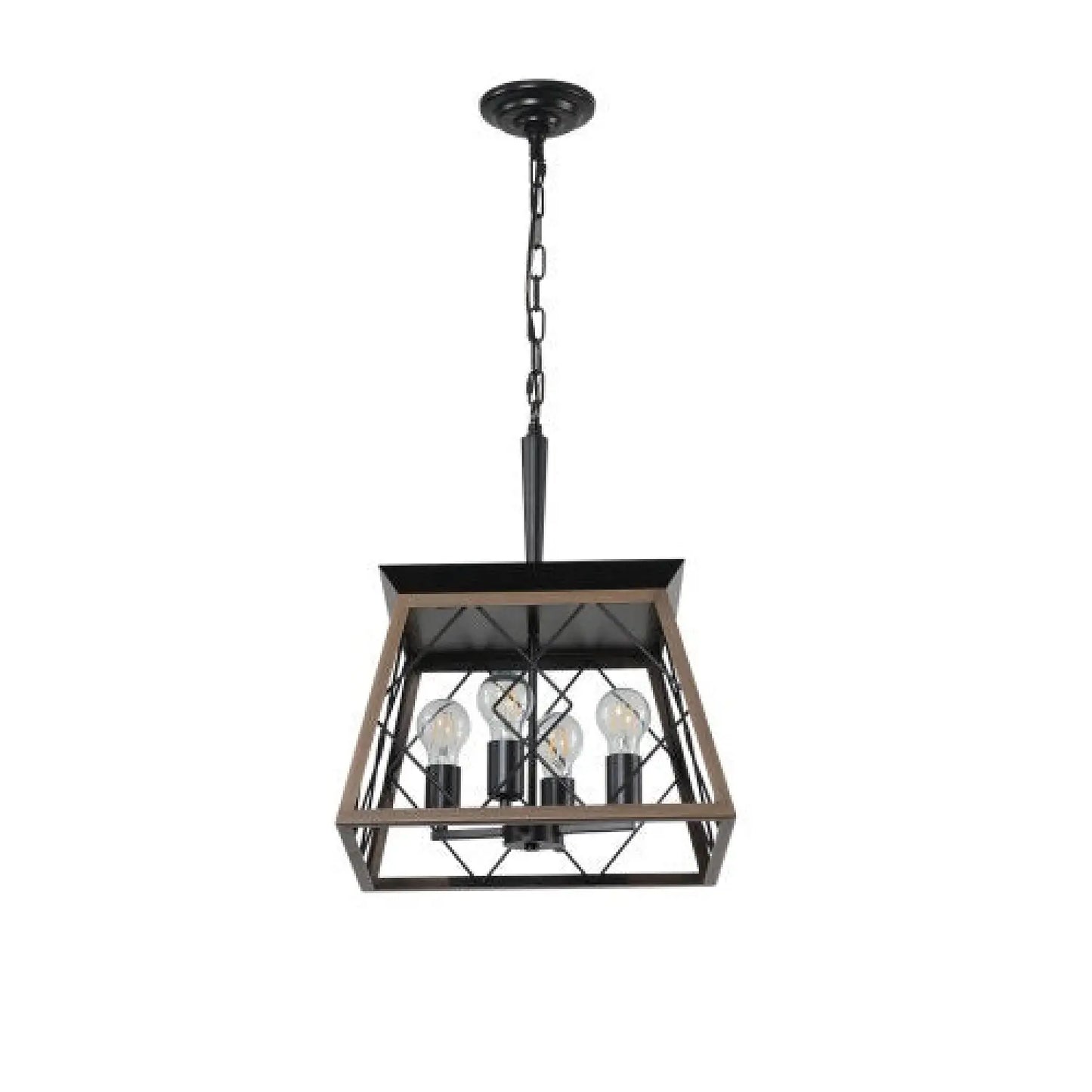 Hanging Lights for Kitchen Island in Rustic Iron Finish - Black - Hanging Light
