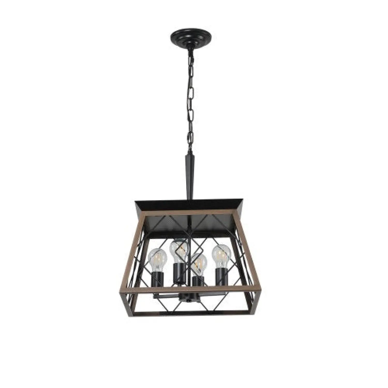 Hanging Lights for Kitchen Island in Rustic Iron Finish - Black - Hanging Light