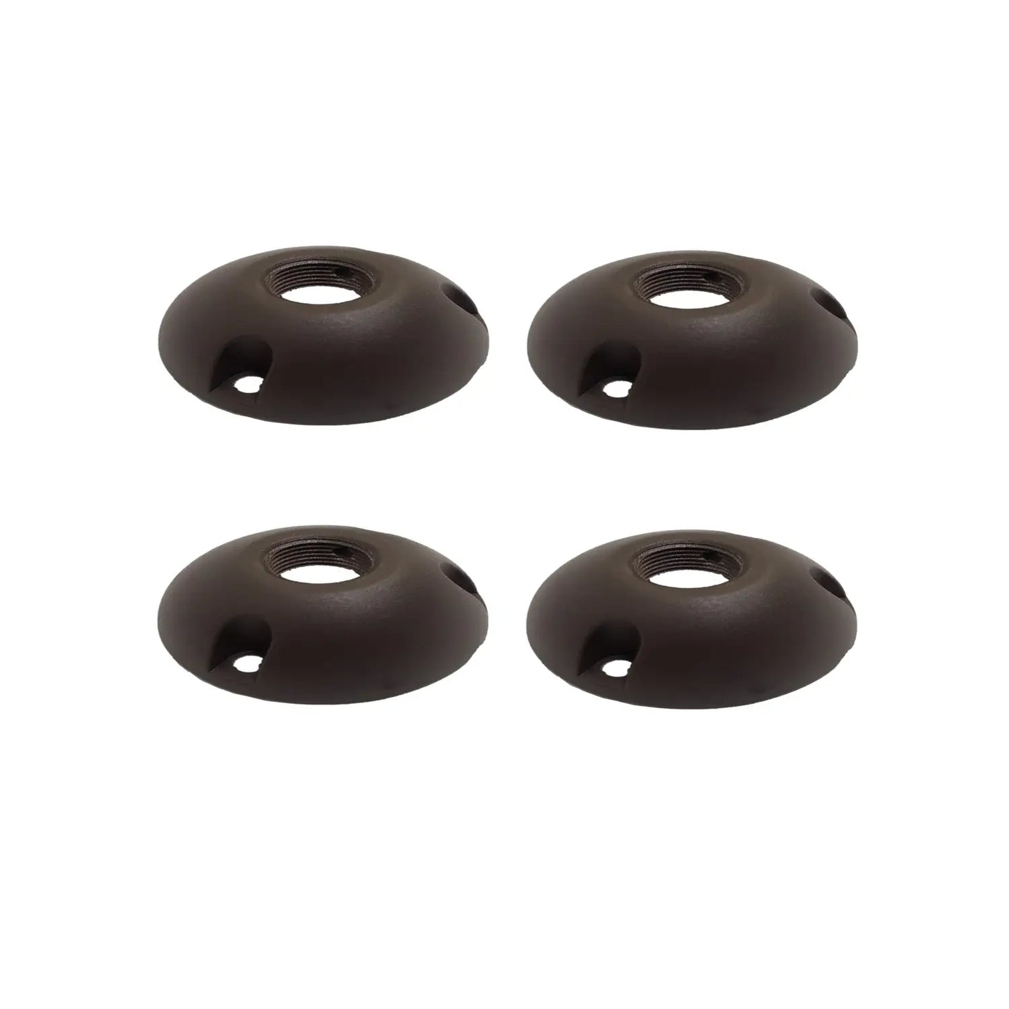 Heavy Duty Surface Mount Base For Spot Lights or Path Light Fixtures - Aluminum / 4 Pack - Light Fixture Mount